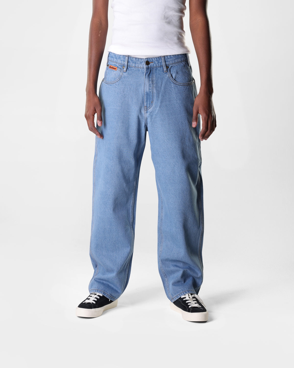 Relaxed Denim Jeans - Washed Indigo