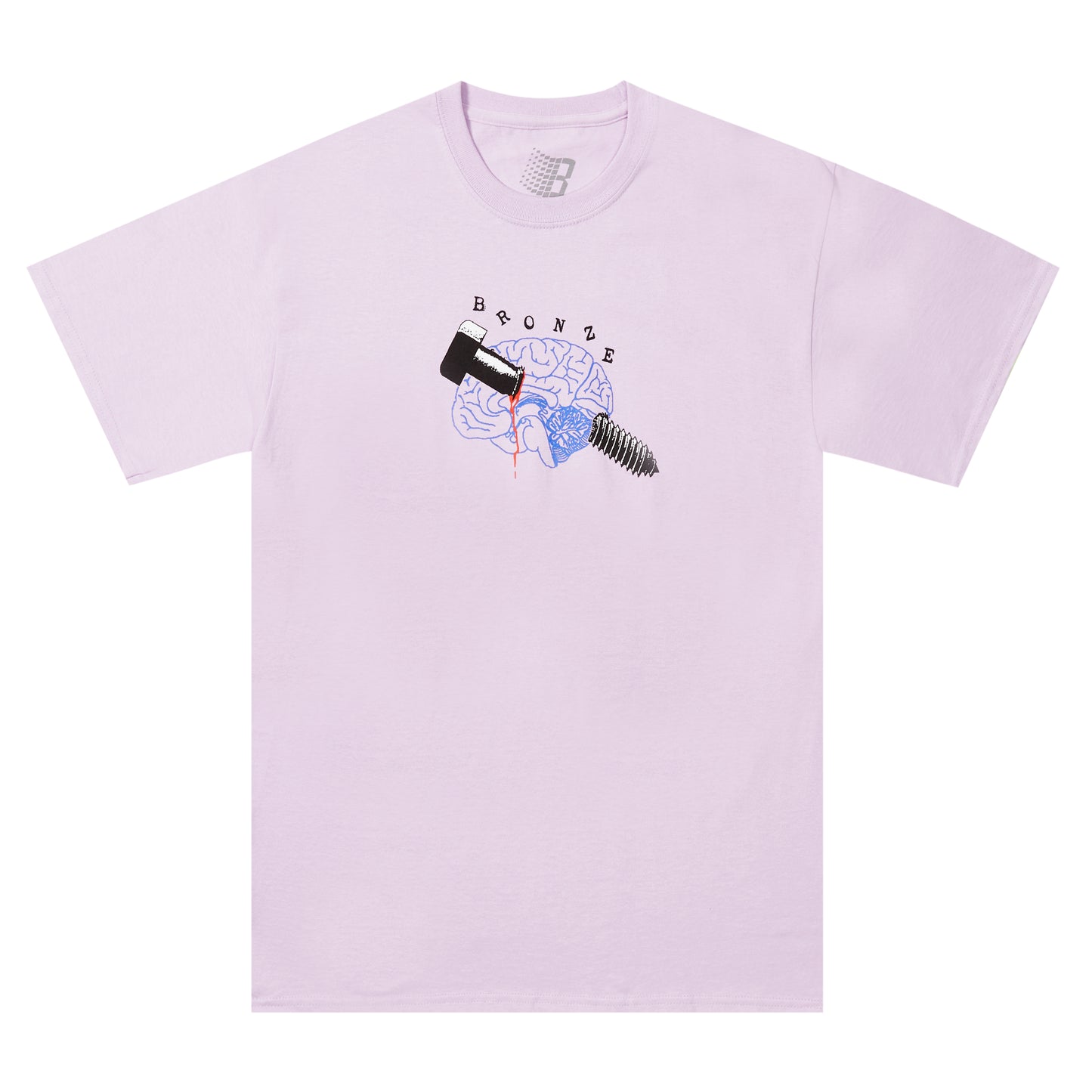 Bolt Brain Tee - Lavender