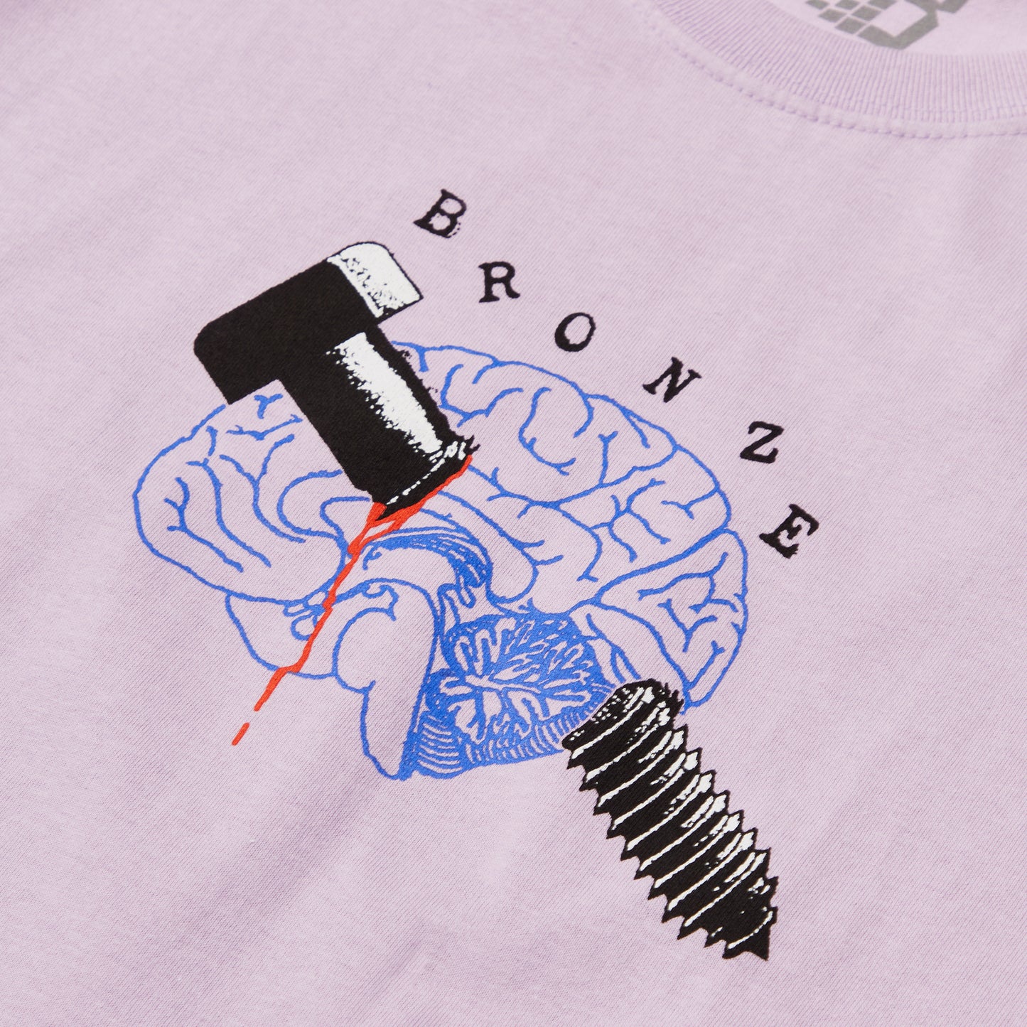 Bolt Brain Tee - Lavender