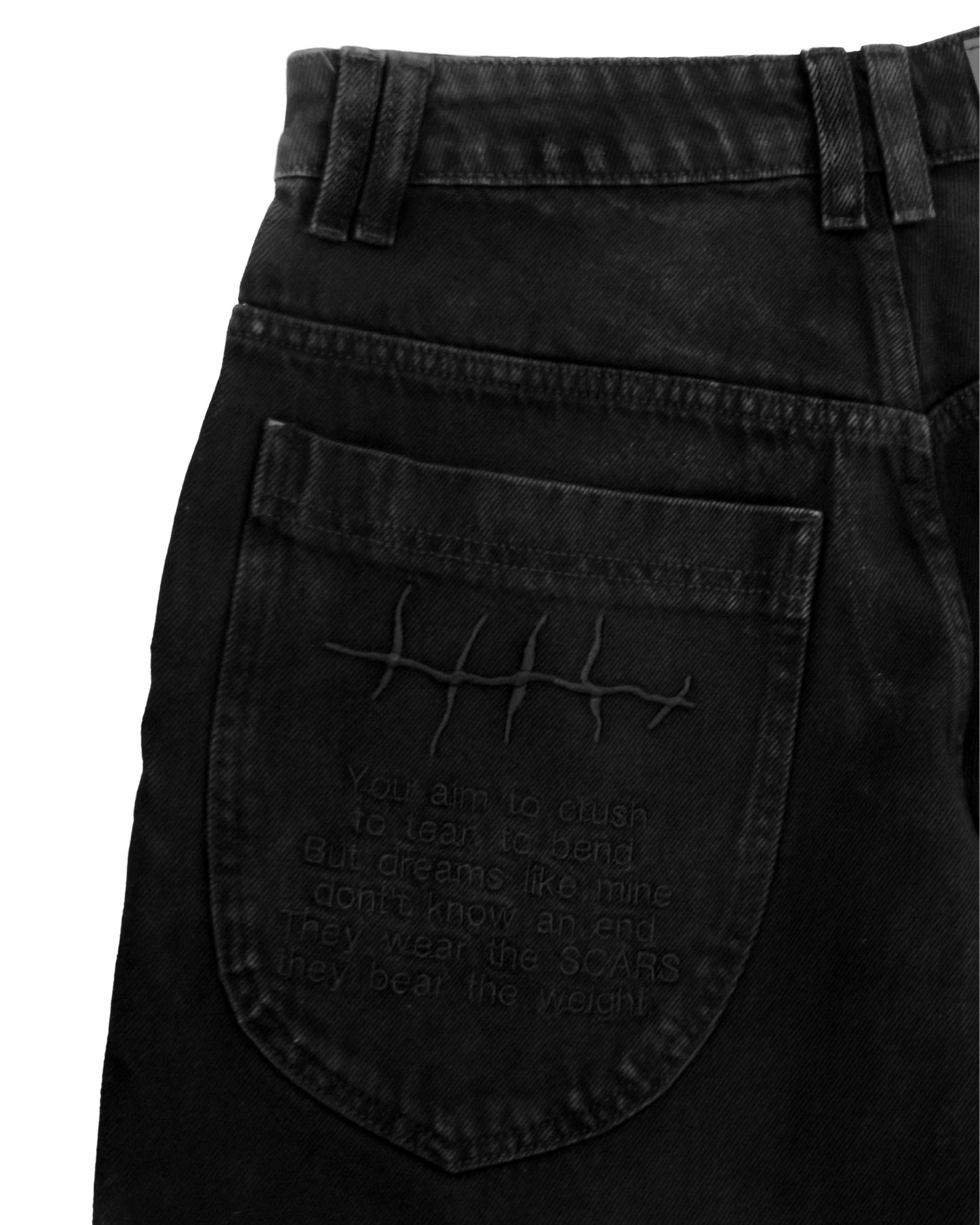 Calças Scars V2 Distressed - Blackout