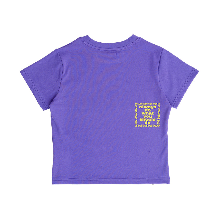Heart Sun Baby Tee - Purple
