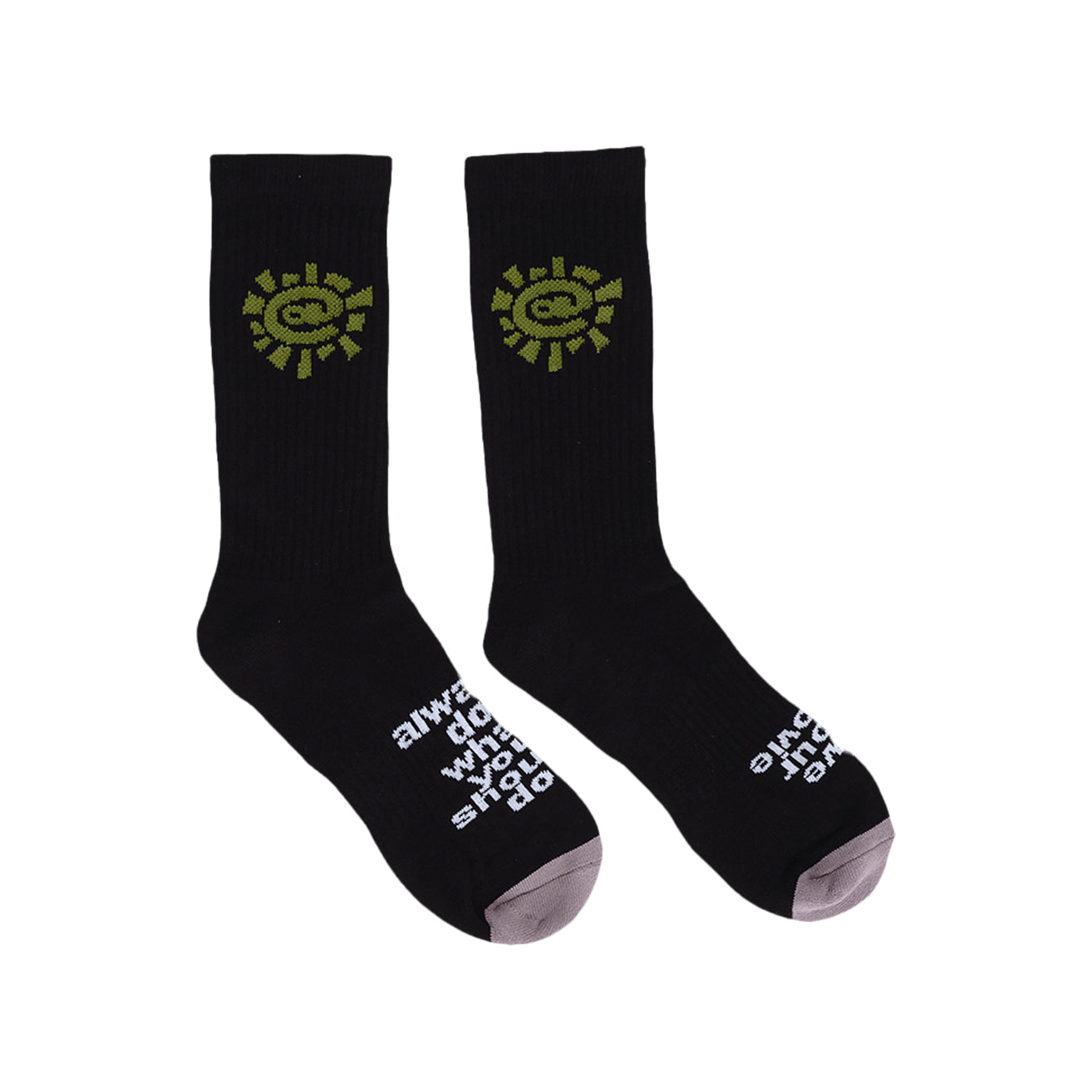 Green @ Sun Socks - Black