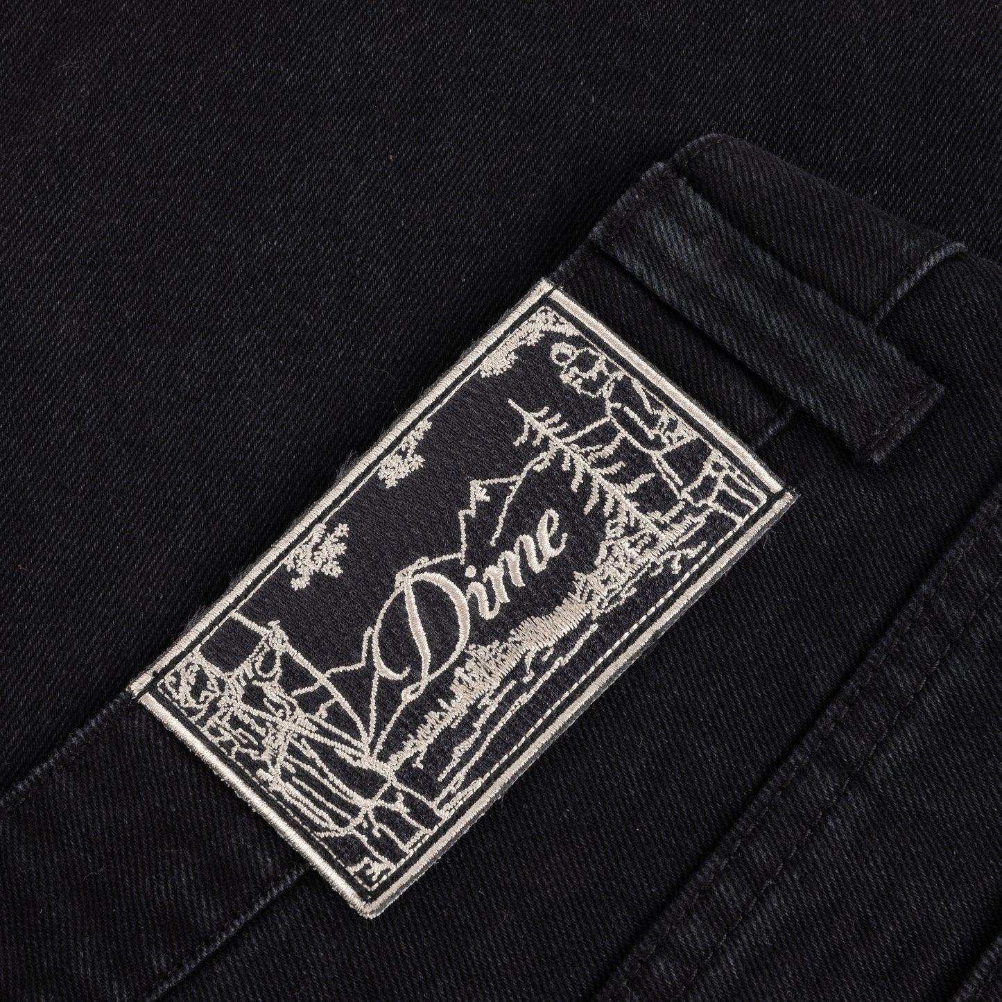 Baggy Denim Pants - Black