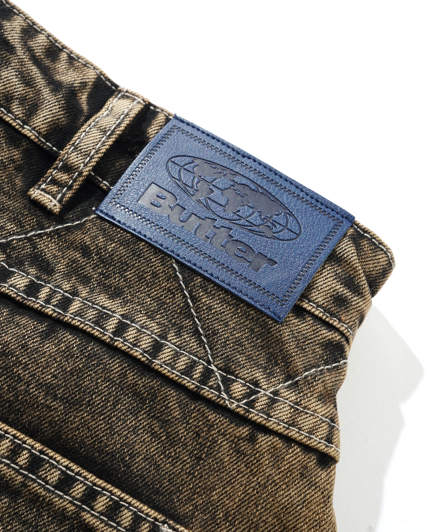 Bronco Denim Shorts - Brown Tint