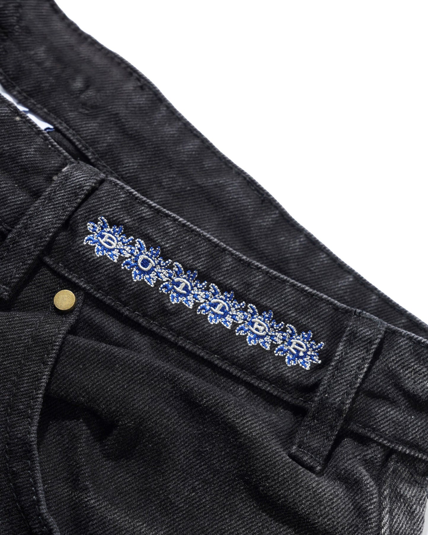 Bronco Denim Shorts - Washed Black
