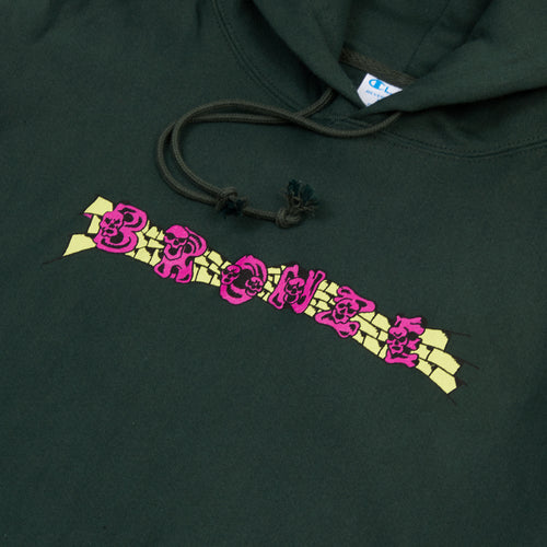 Skullz Hoodie - Dark Green