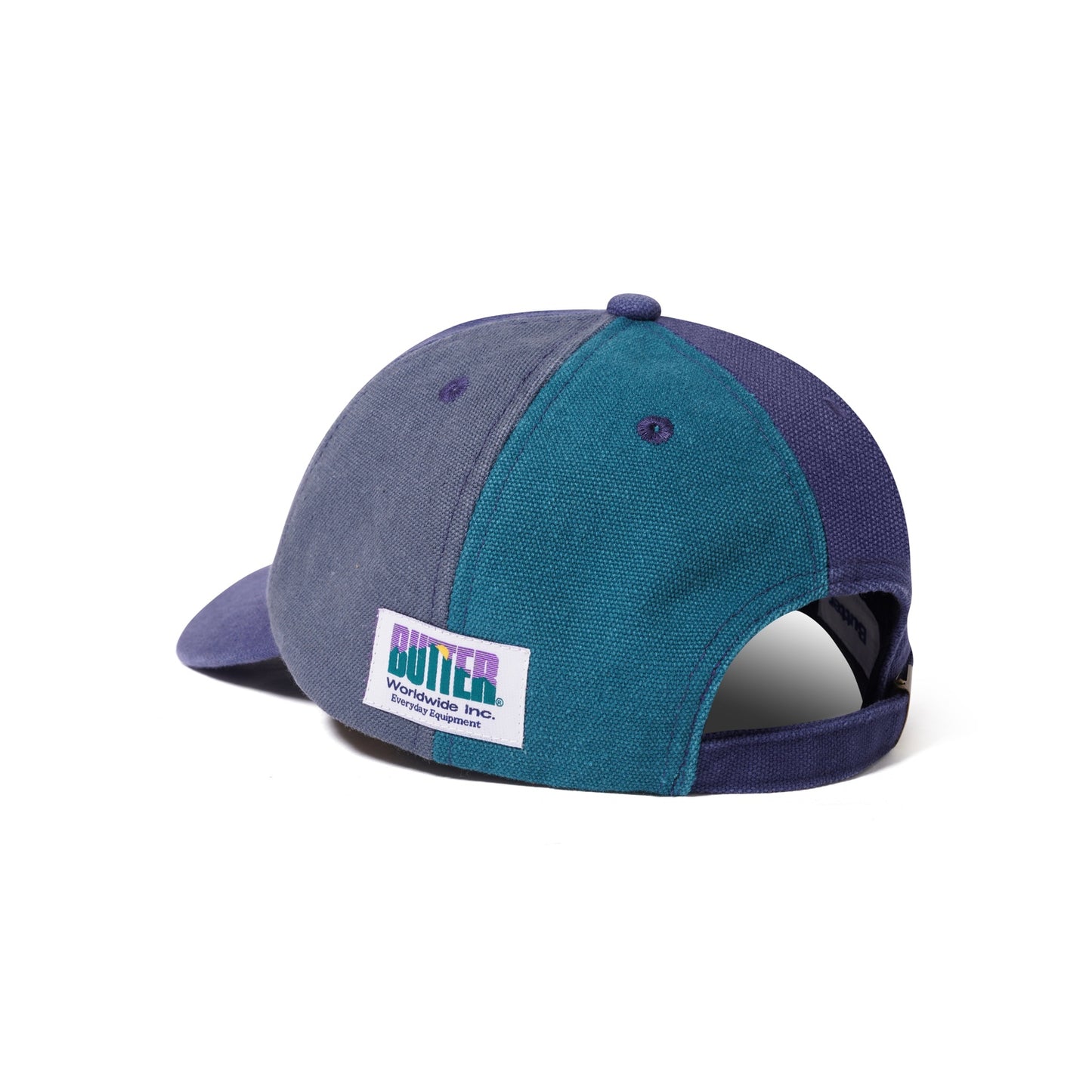Canvas Patchwork 6 Panel Cap - Washed Navy
