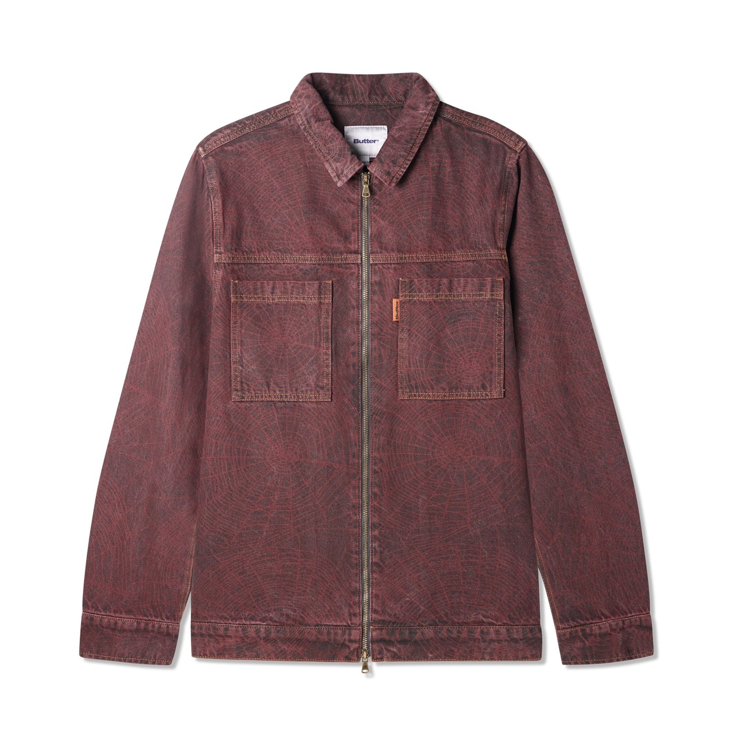 Overdye Web Denim Jacket - Brick