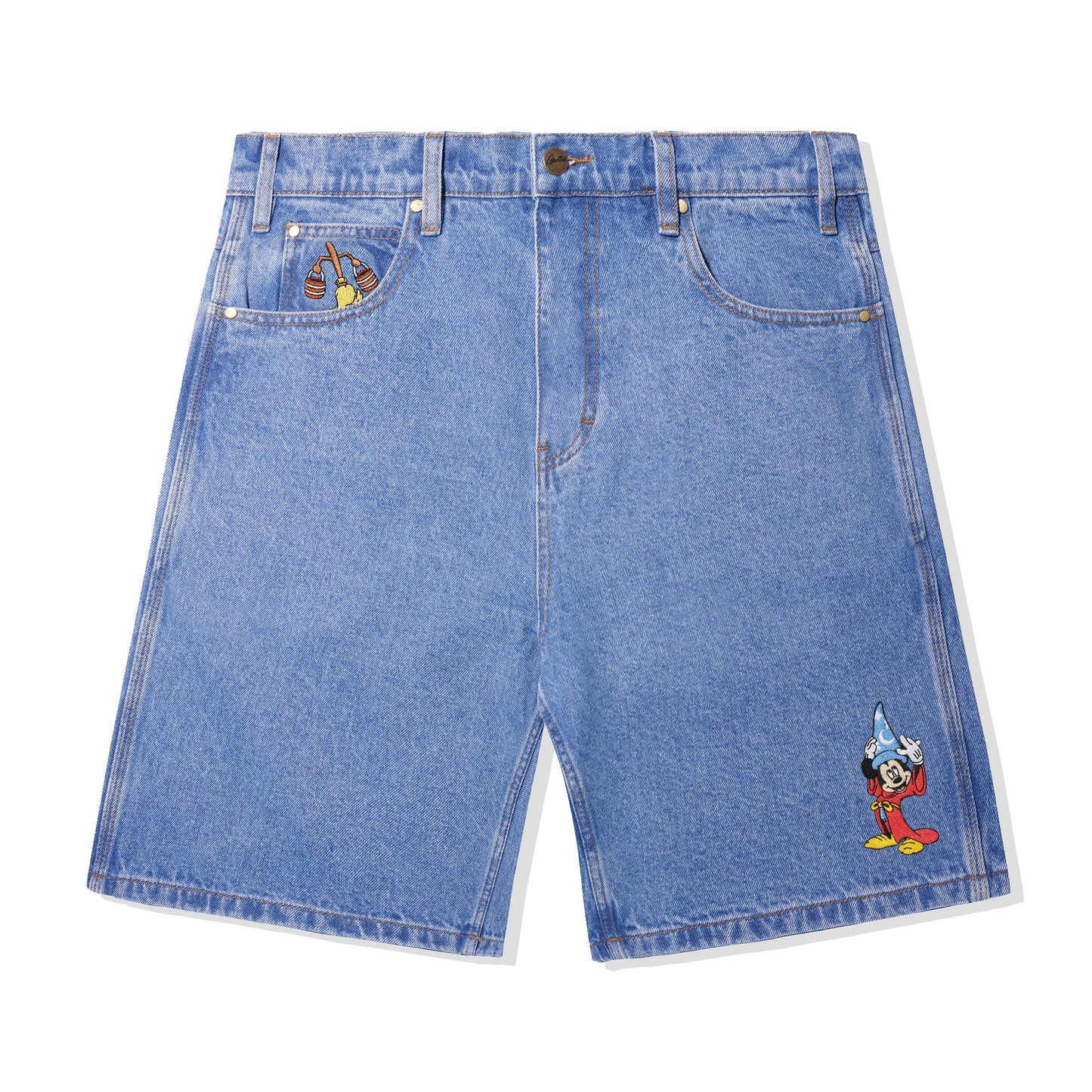 Sorcerer Baggy Denim Shorts - Washed Indigo