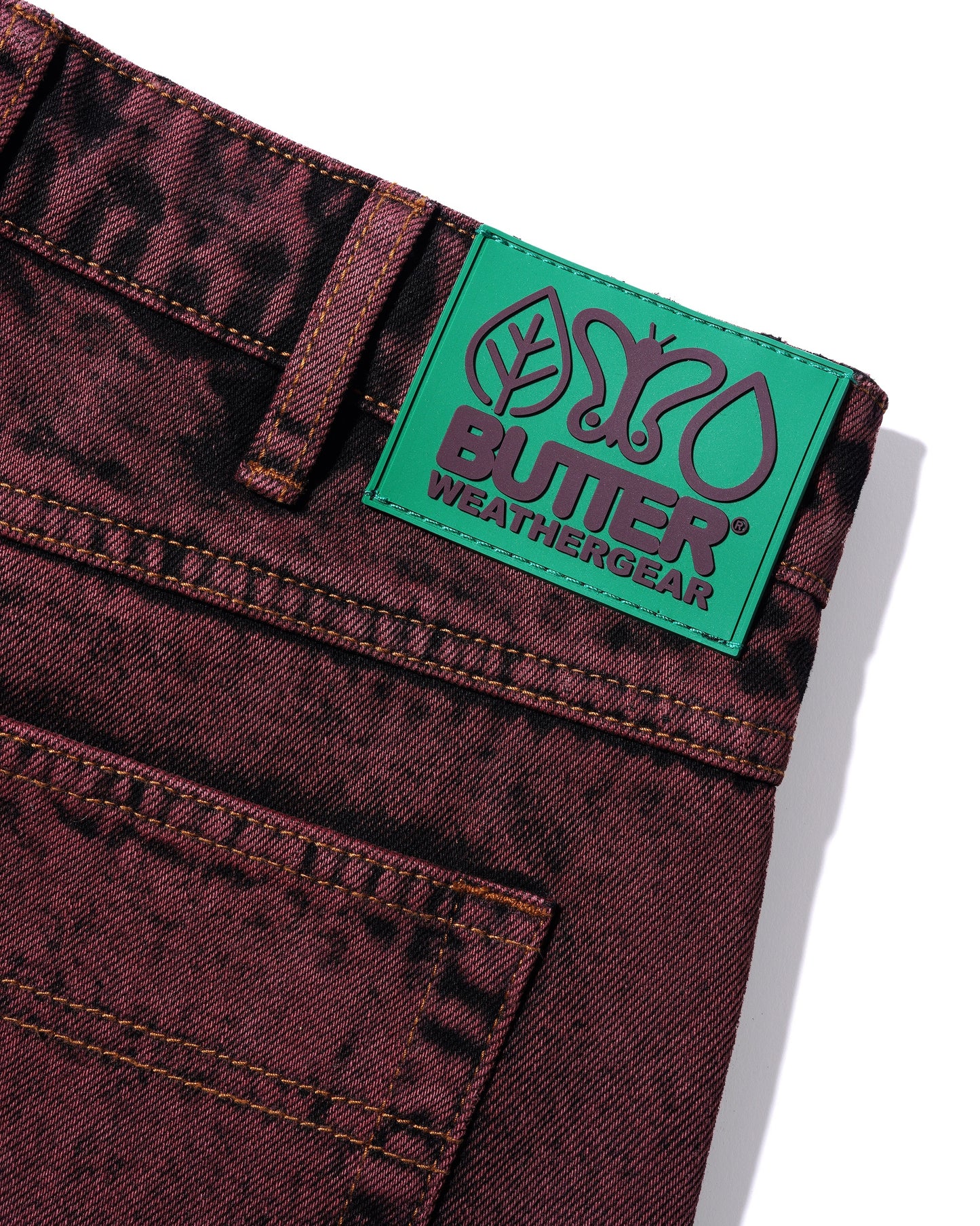 Weathergear Heavyweight Denim Jeans - Plum Wash