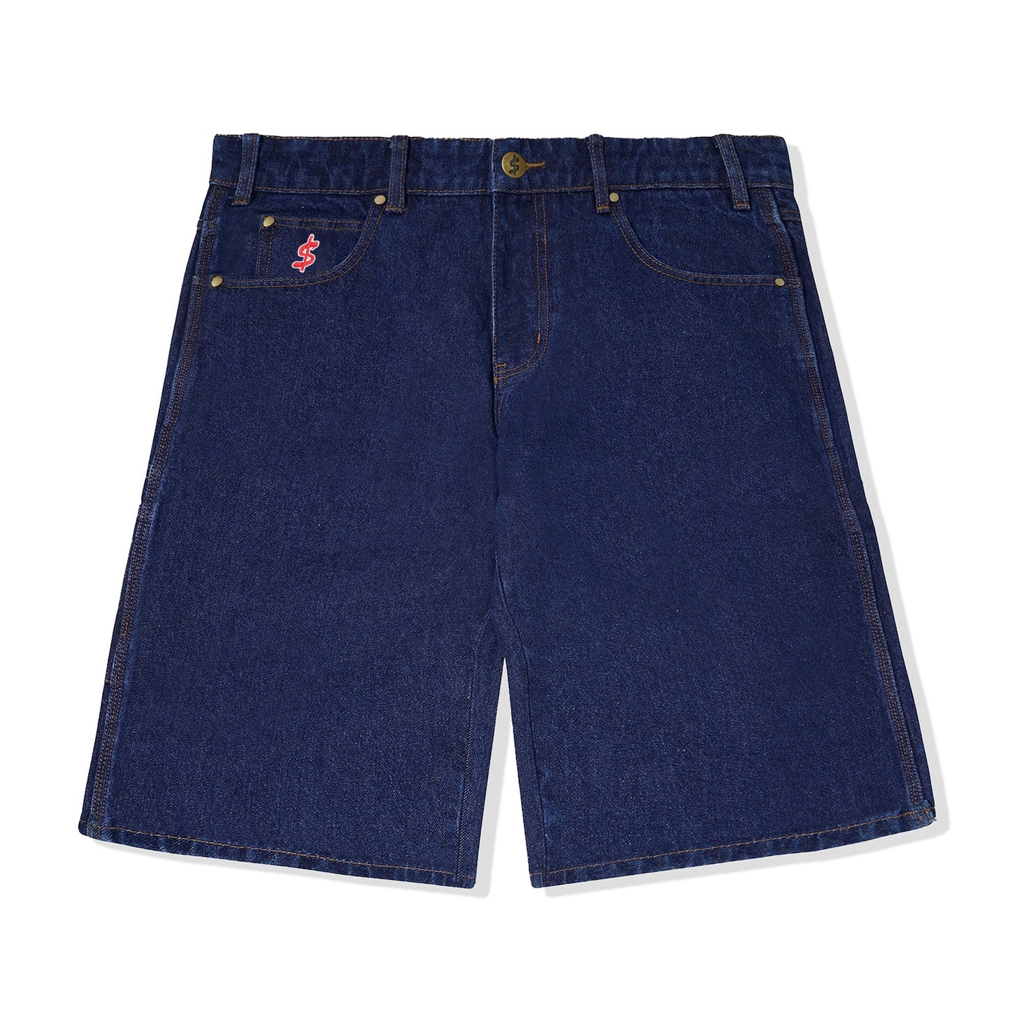 Logo Denim Shorts - Raw Indigo
