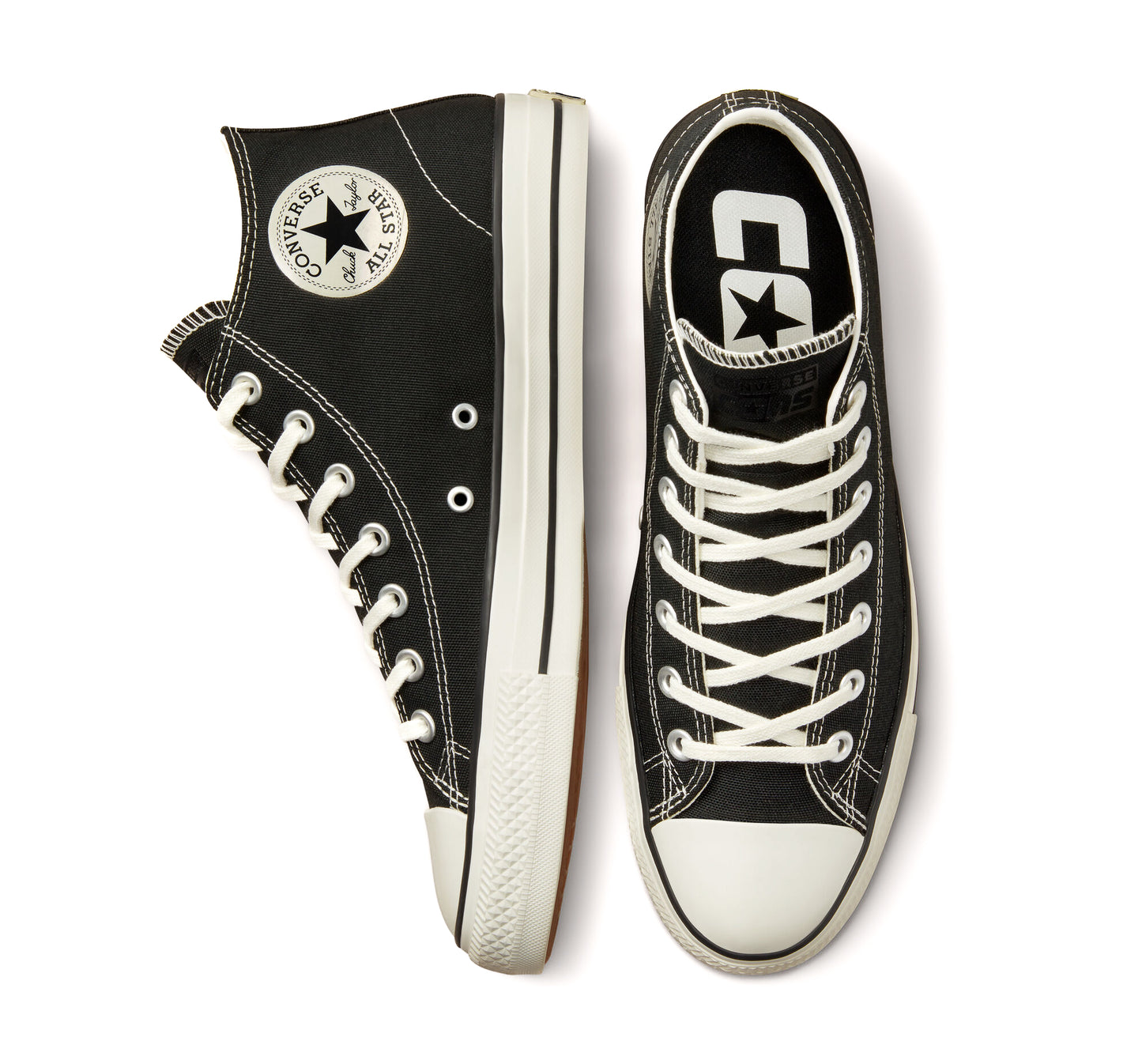 Chuck Taylor All Star Pro Mid - Black / Black / Egret