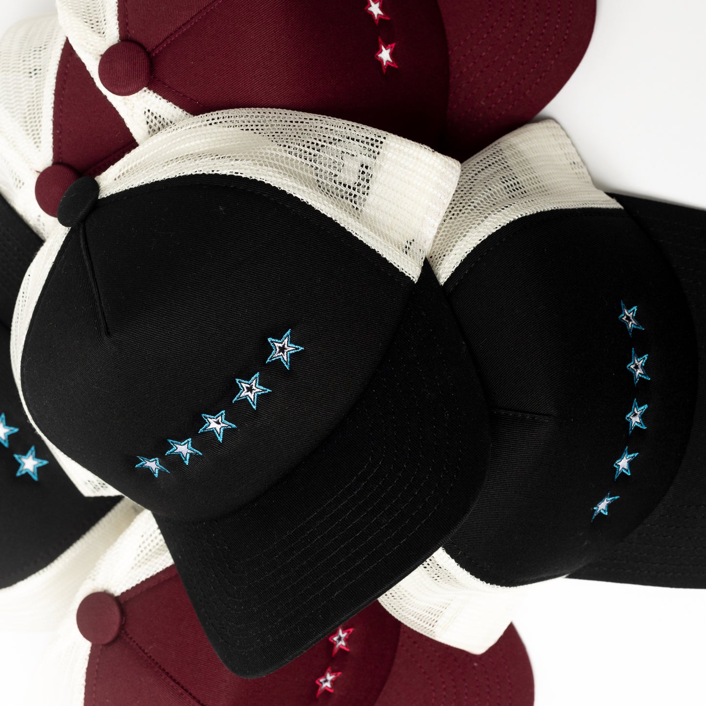 2.5 Stars Trucker Cap - Burgundy