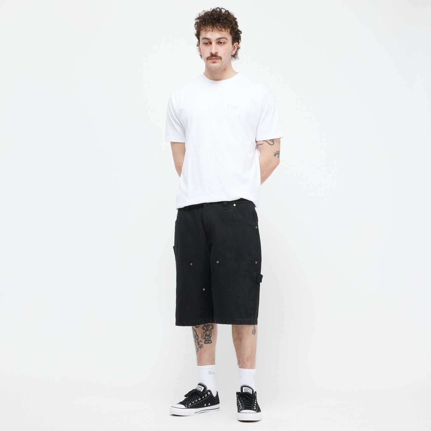Carpenter Denim Shorts - Jet Black