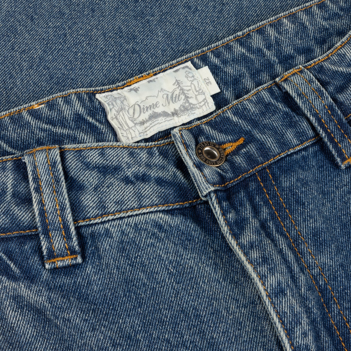 Dime Classic Baggy Denim Pants - Sandblasted Indigo
