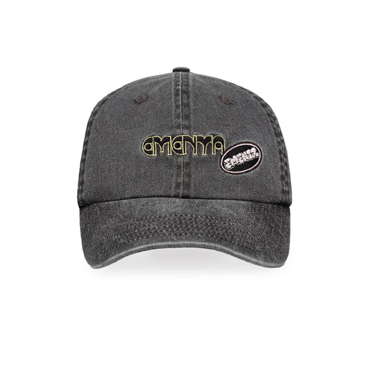 Dots Patch Cap - Washed Black