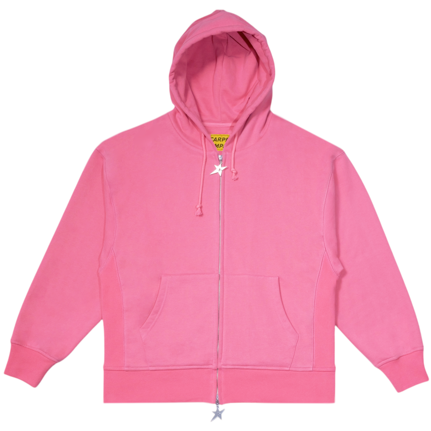 Big C-Star Double Zip Hoodie - Pink