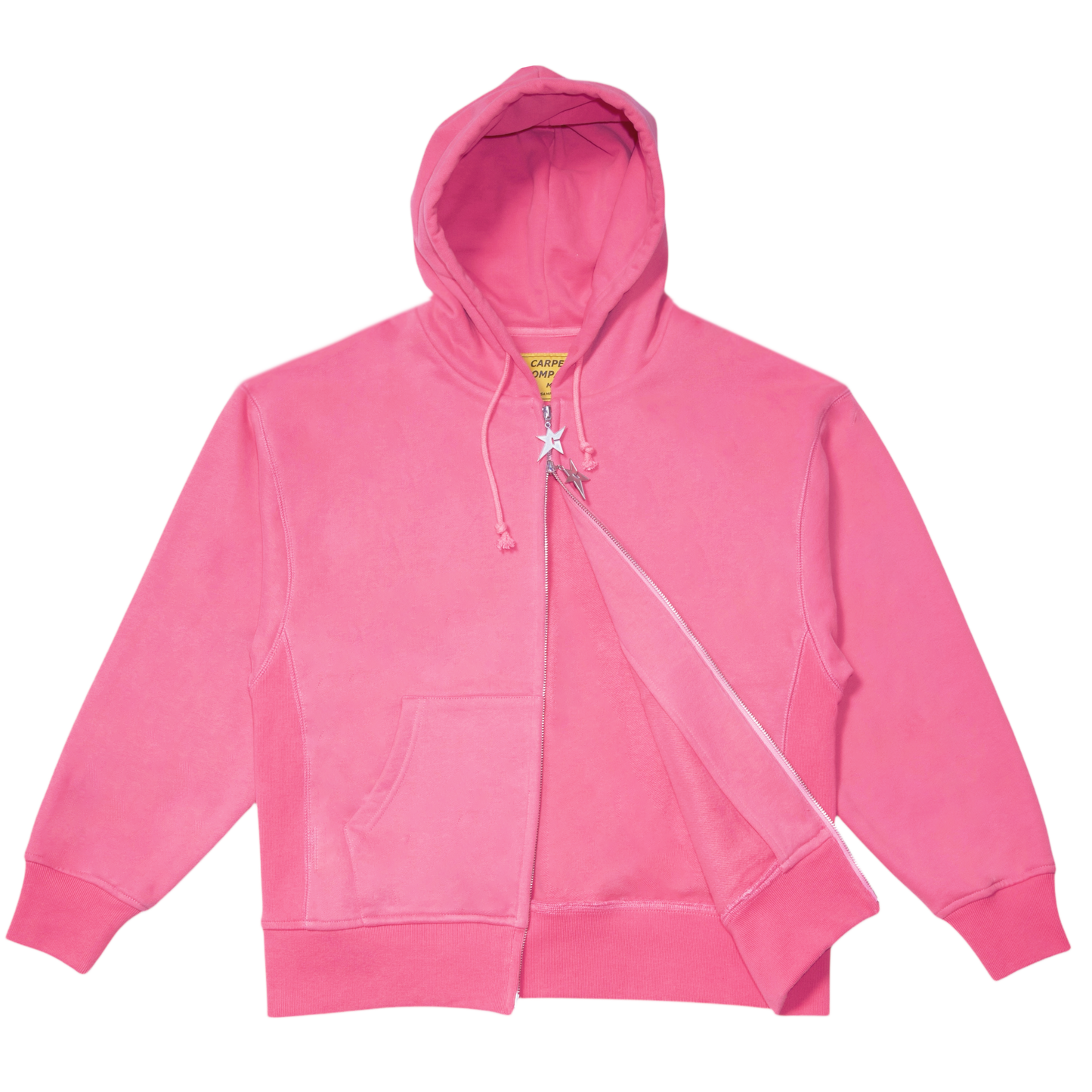 Big C-Star Double Zip Hoodie - Pink