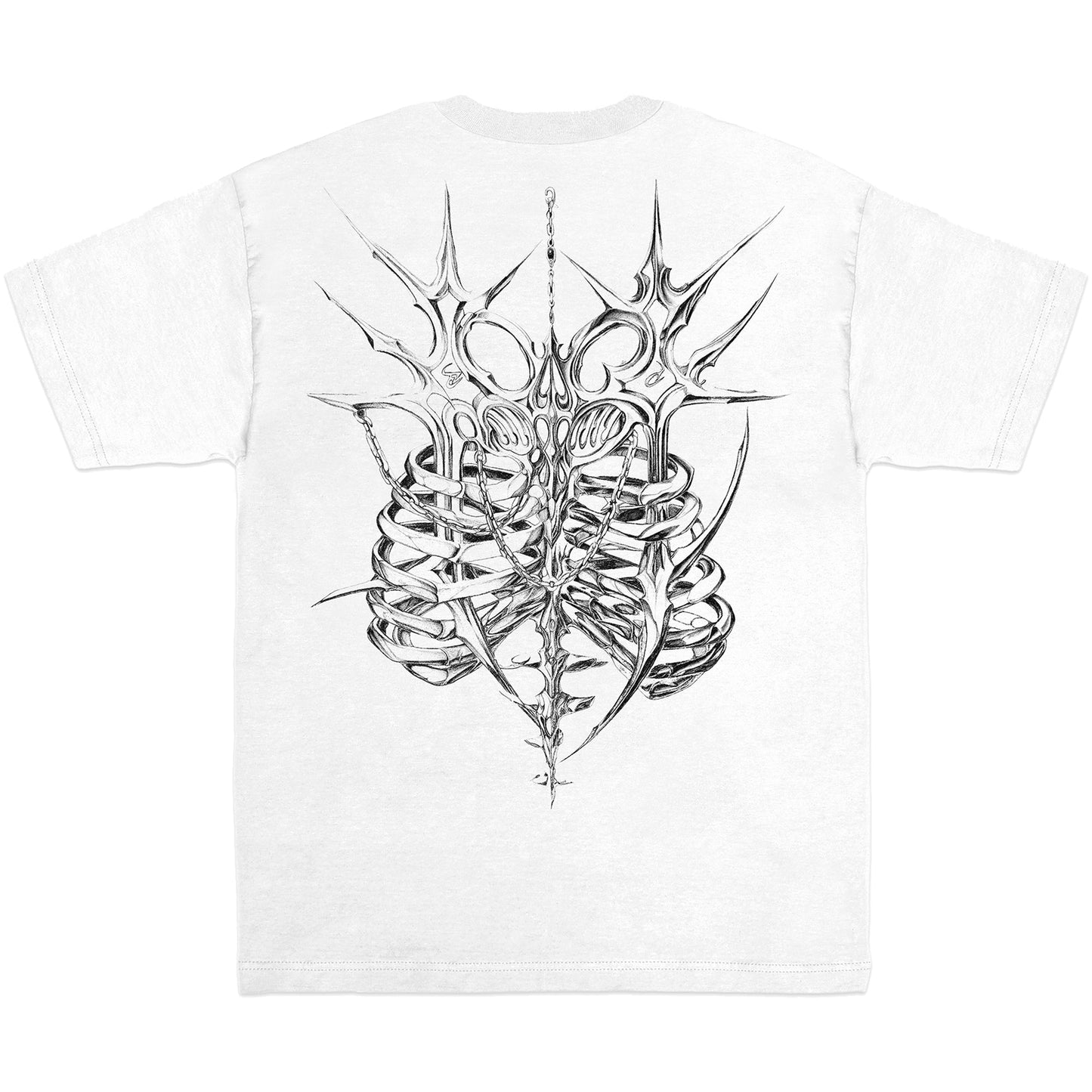 Exoskeleton Tee - White