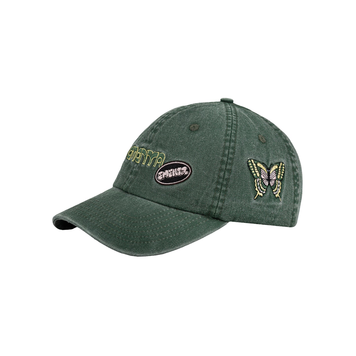 Dots Patch Cap - Washed Green