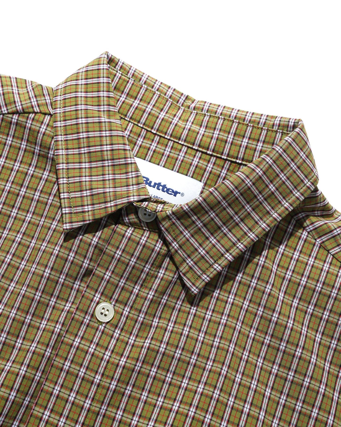 Equipment S/S Shirt - Lime / Red