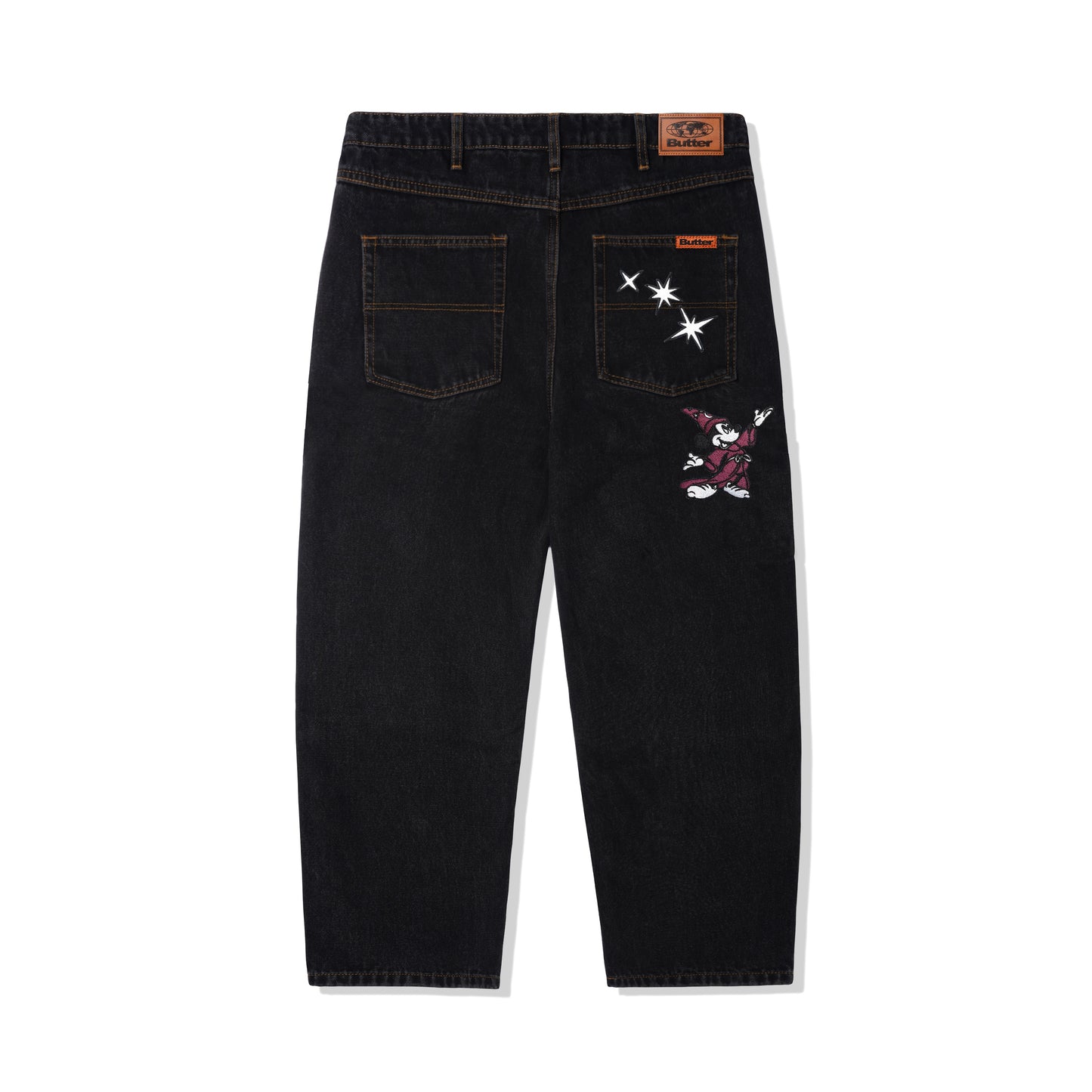 Fantasia Baggy Denim Jeans - Washed Black