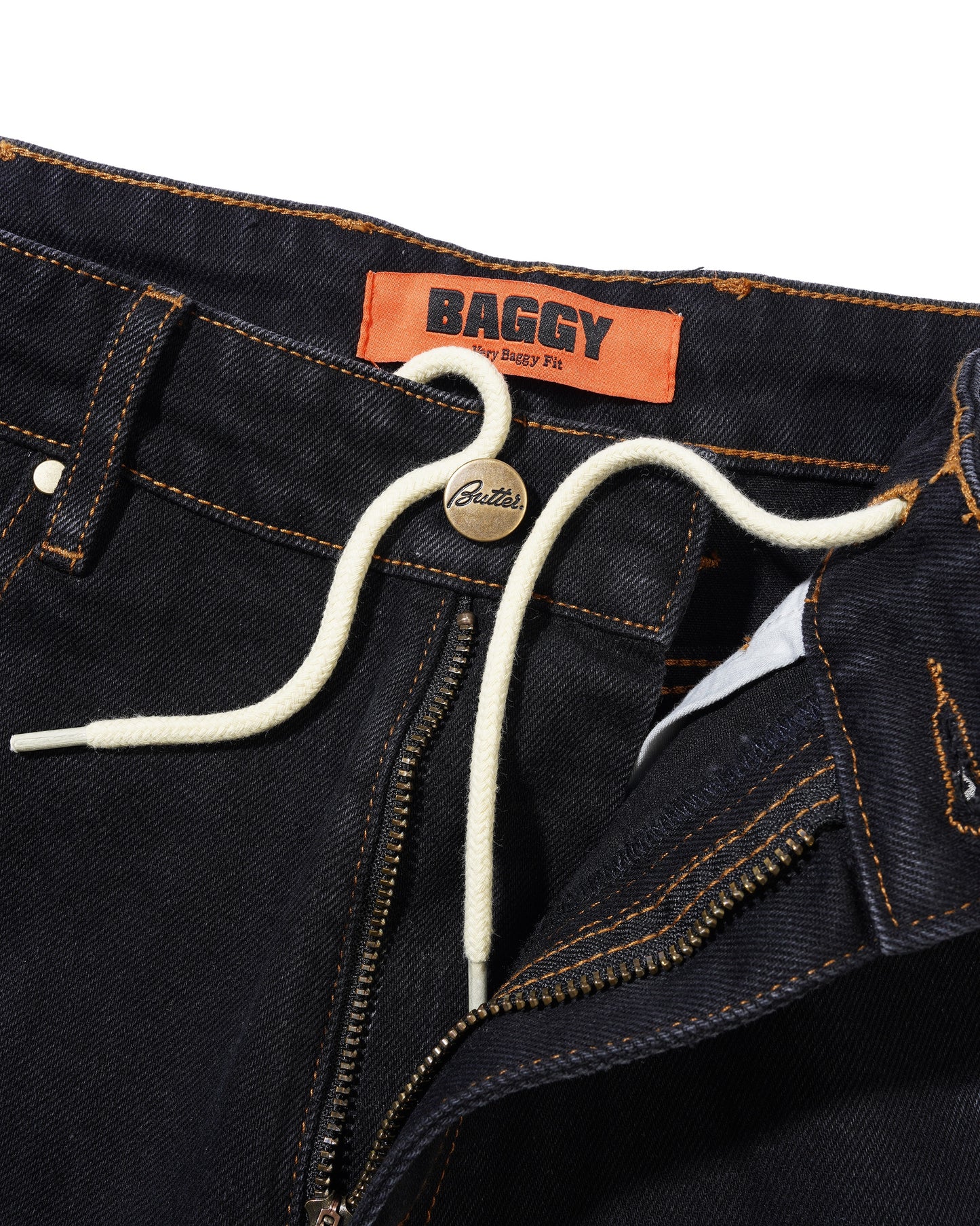 Fantasia Baggy Denim Jeans - Washed Black