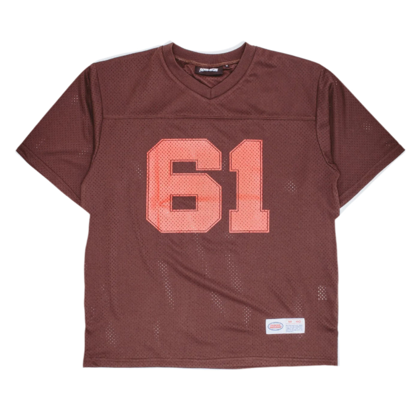 Fucking Awesome Stamp Logo Practice Jersey - Brown Red front