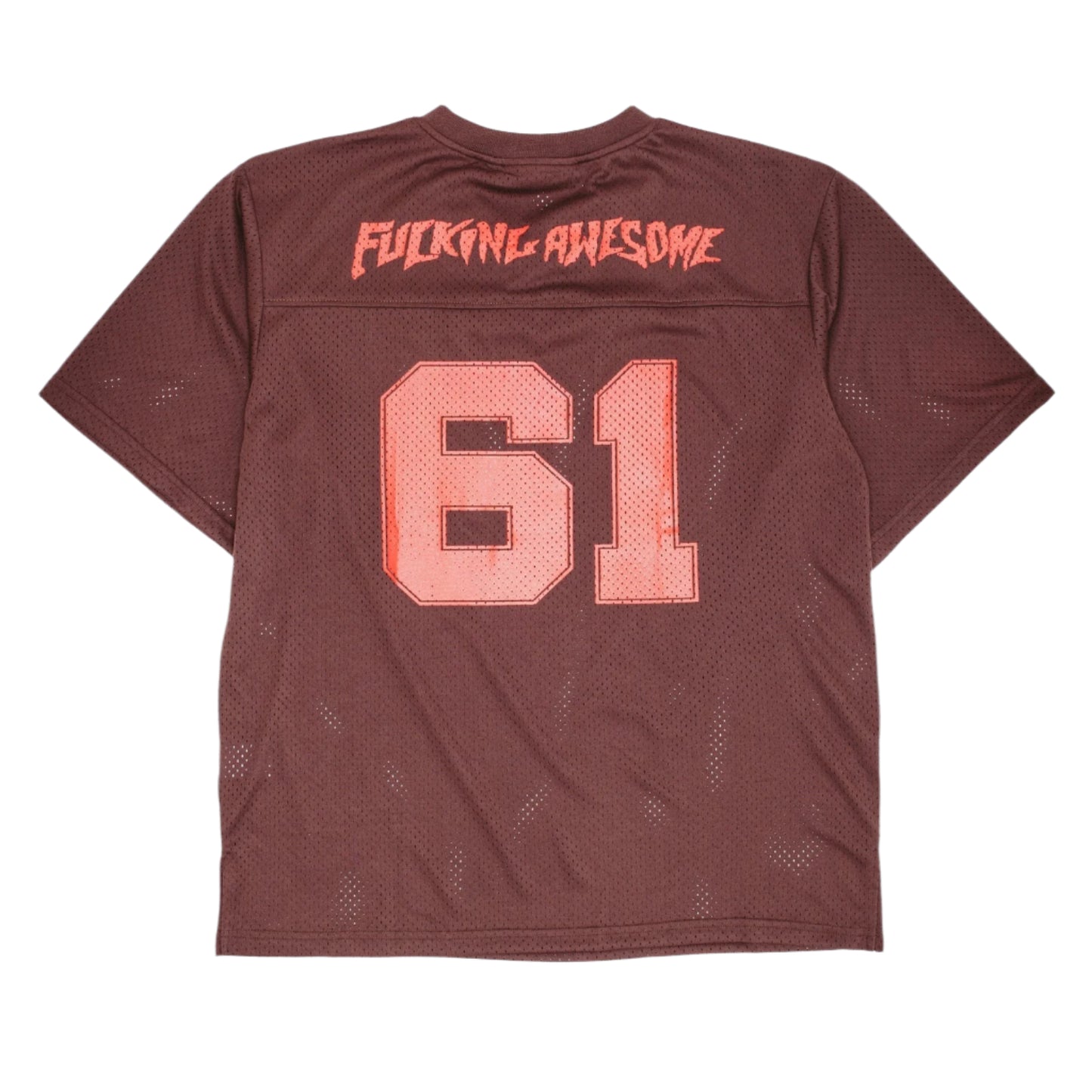 Fucking Awesome Stamp Logo Practice Jersey Brown Back