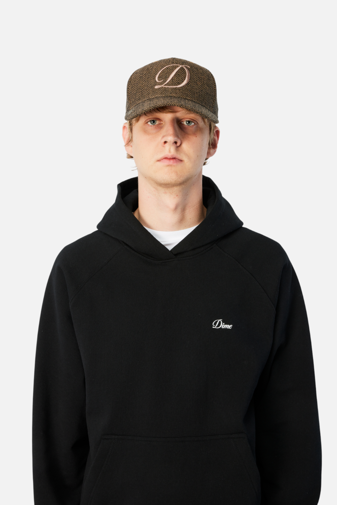 D Full Fit Cap - Herringbone Oak