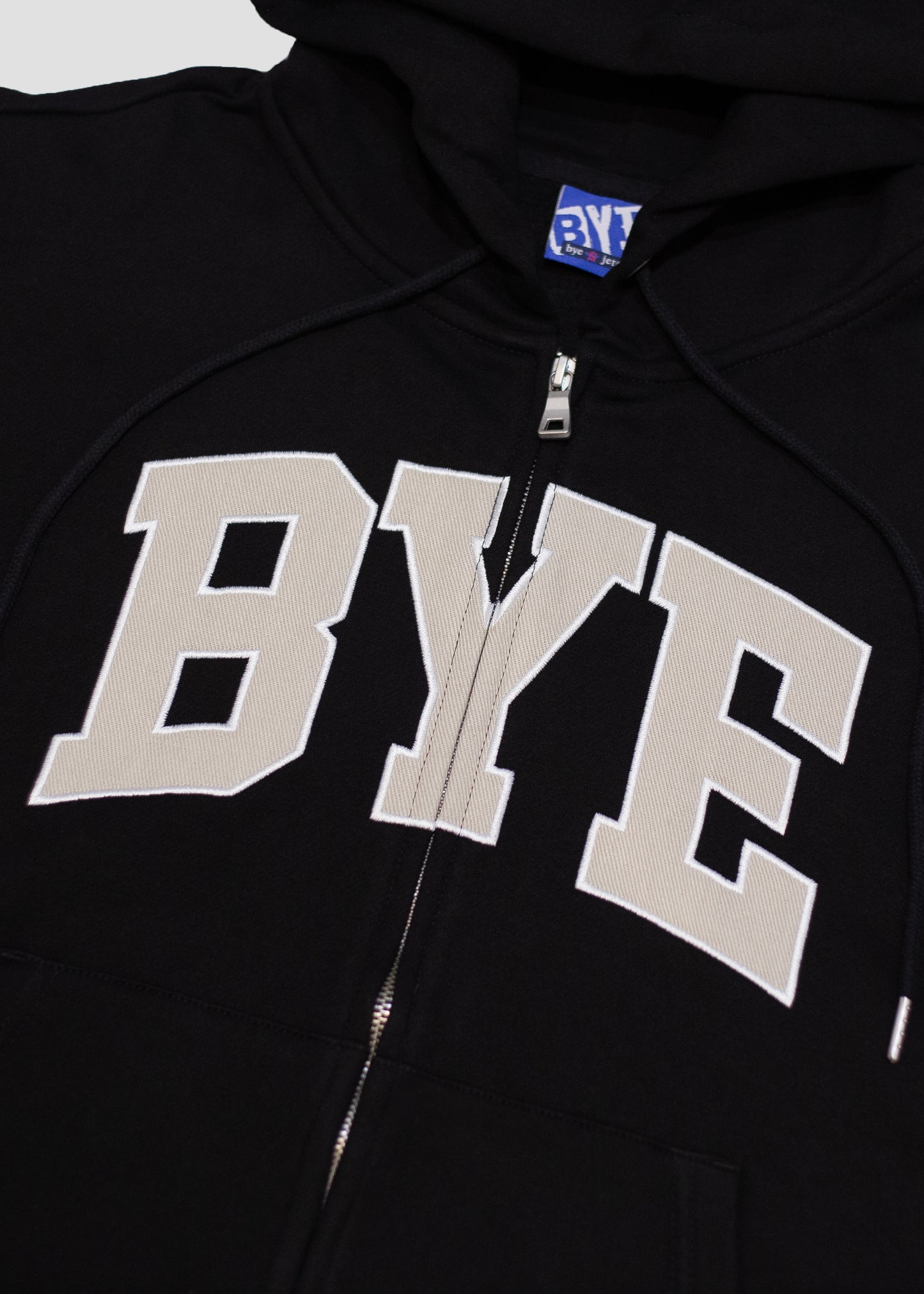 Bye Zip-Up Hoodie - Black