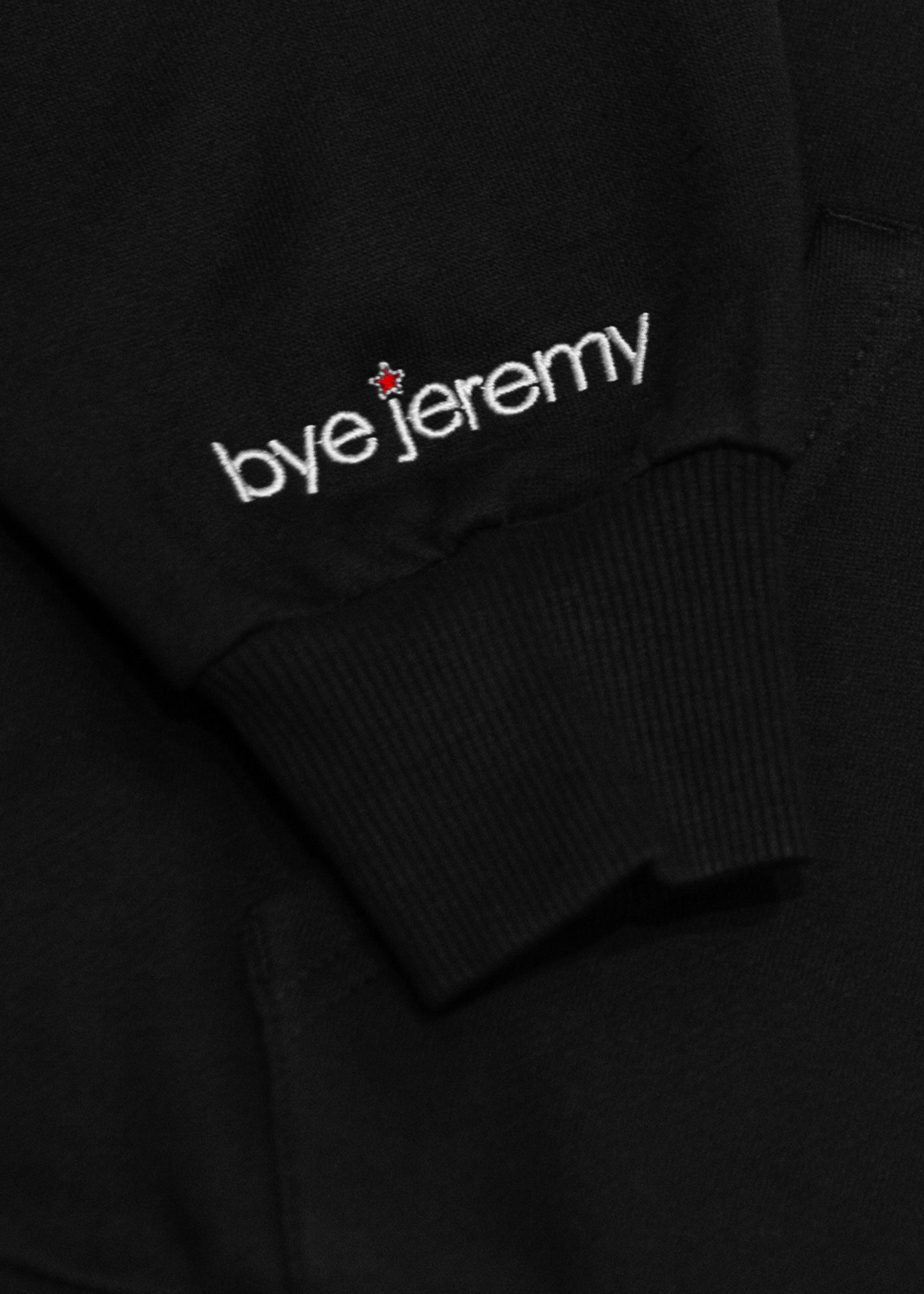 Bye Zip-Up Hoodie - Black