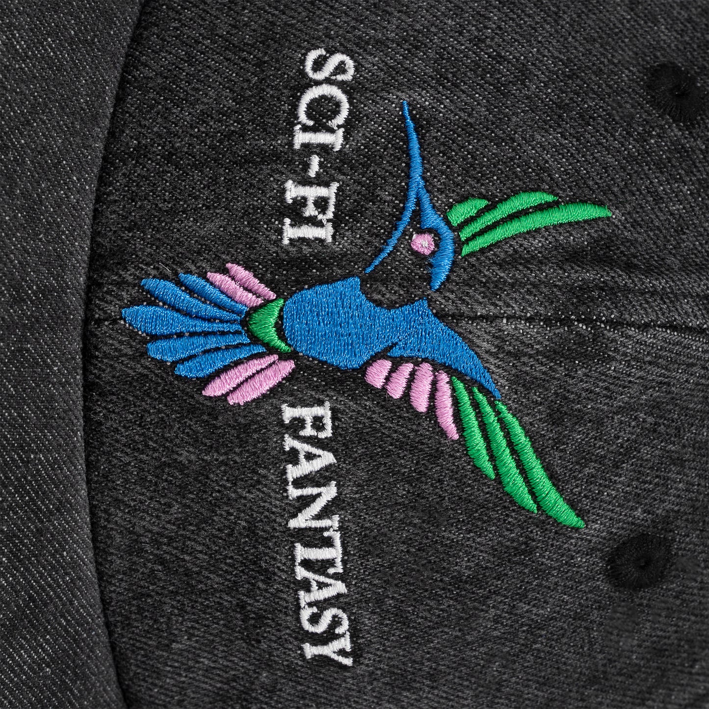 Humming Bird Cap - Washed Black