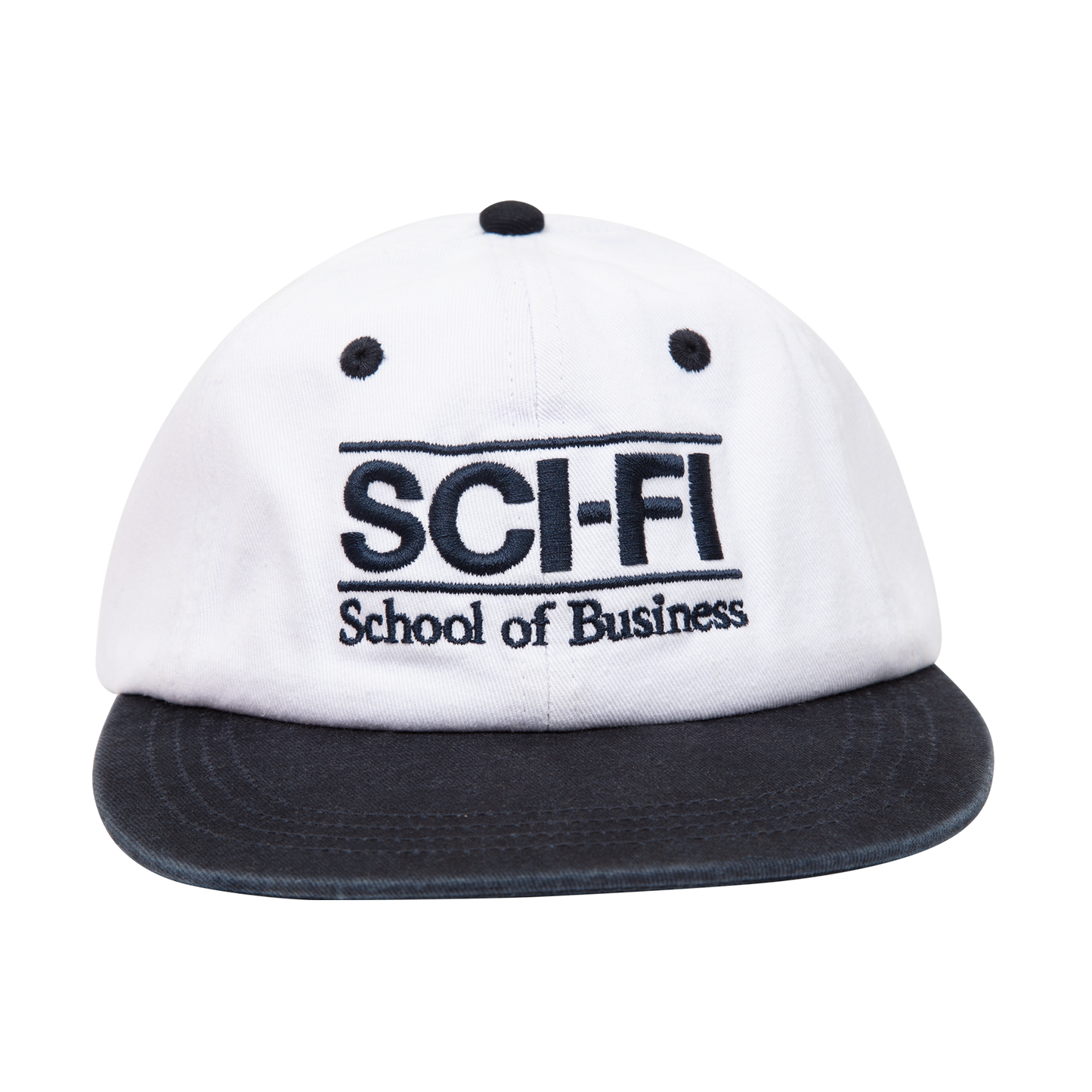 School of Business Cap - White / Navy