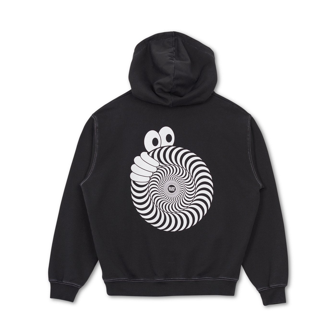 LRAB x Spitfire Swirl Hoodie - Washed Black