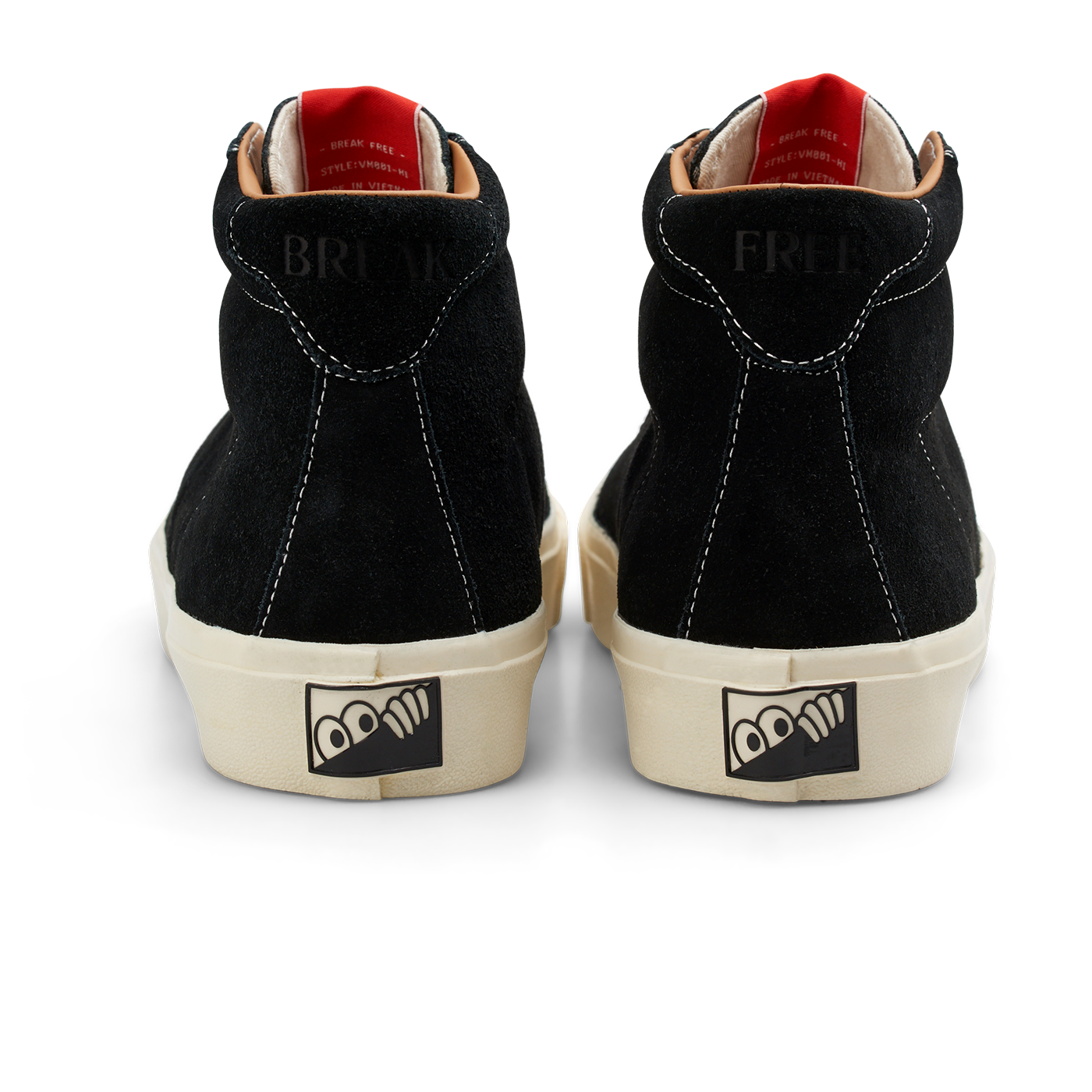 VM001 Suede Hi - Black / White (Cloudy Cush Insole)
