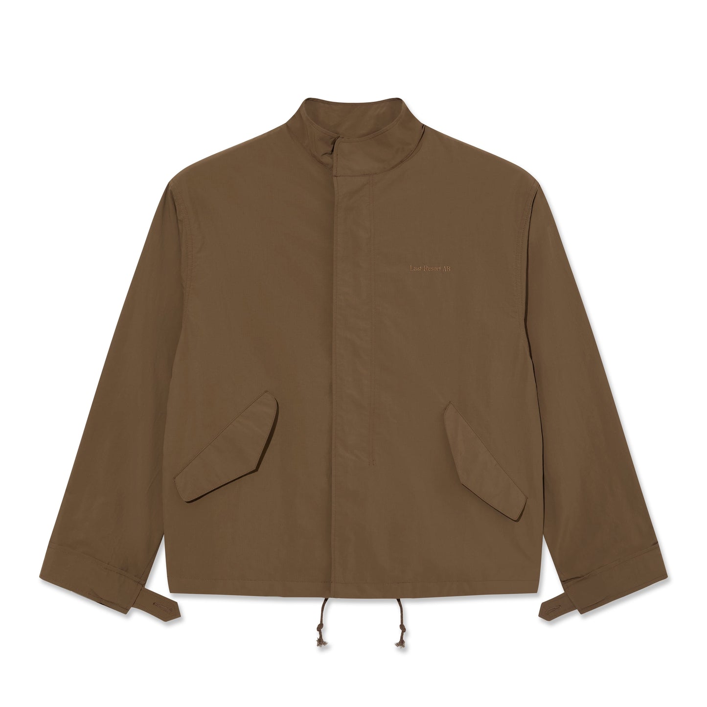Cropped Parka Jacket - Brown Khaki