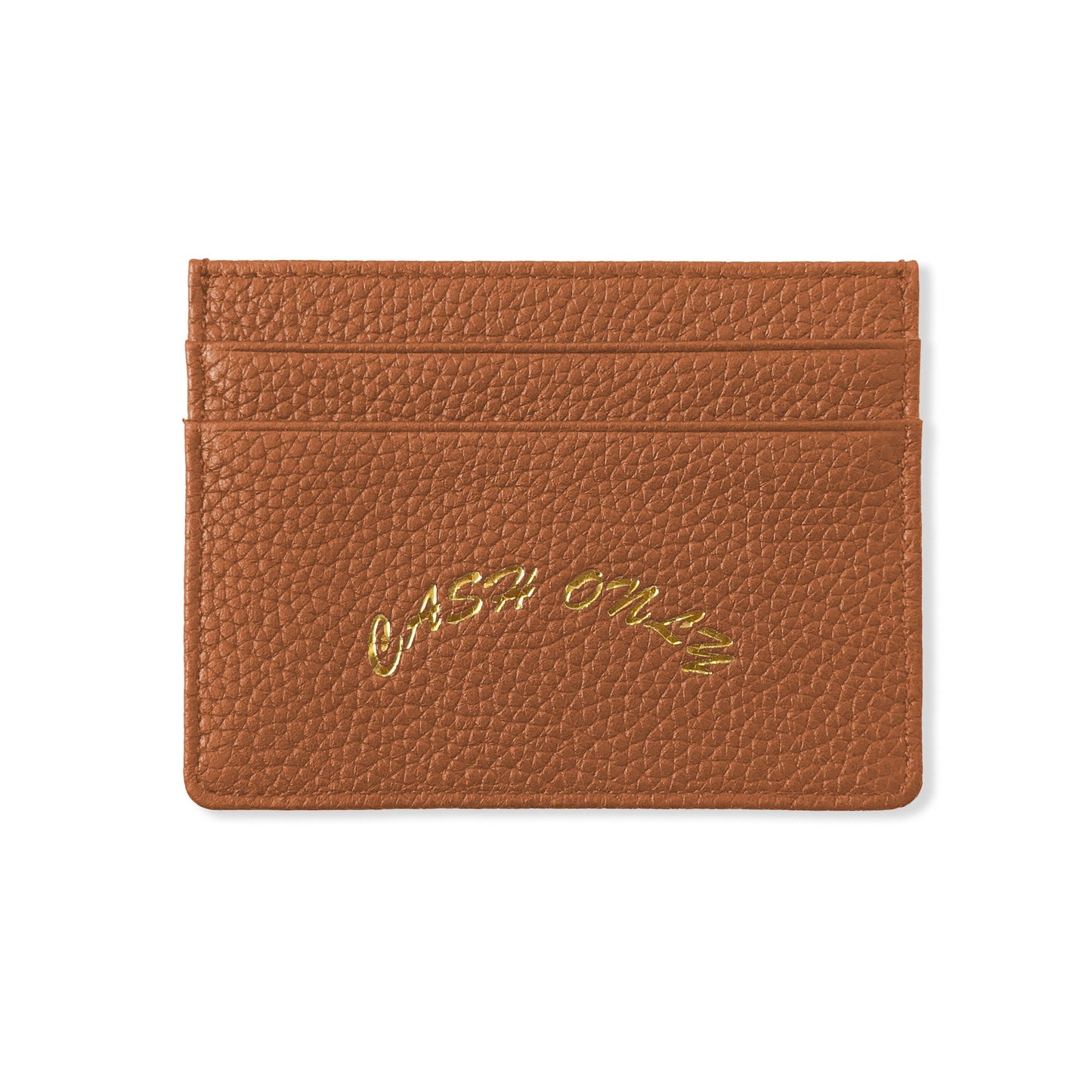 Leather Card Holder - Tan