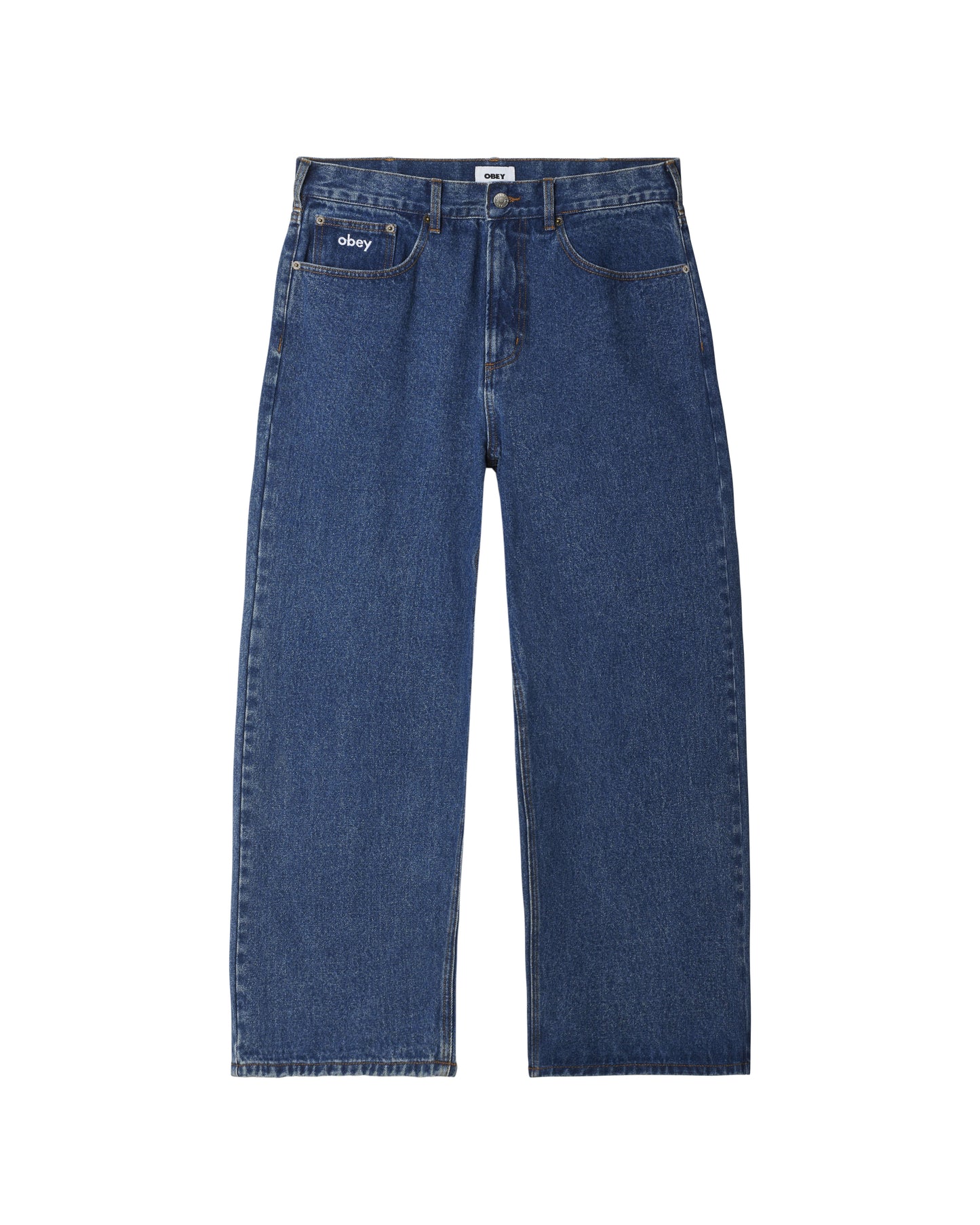 Bigwig Baggy Denim Jeans - Stone Wash Indigo
