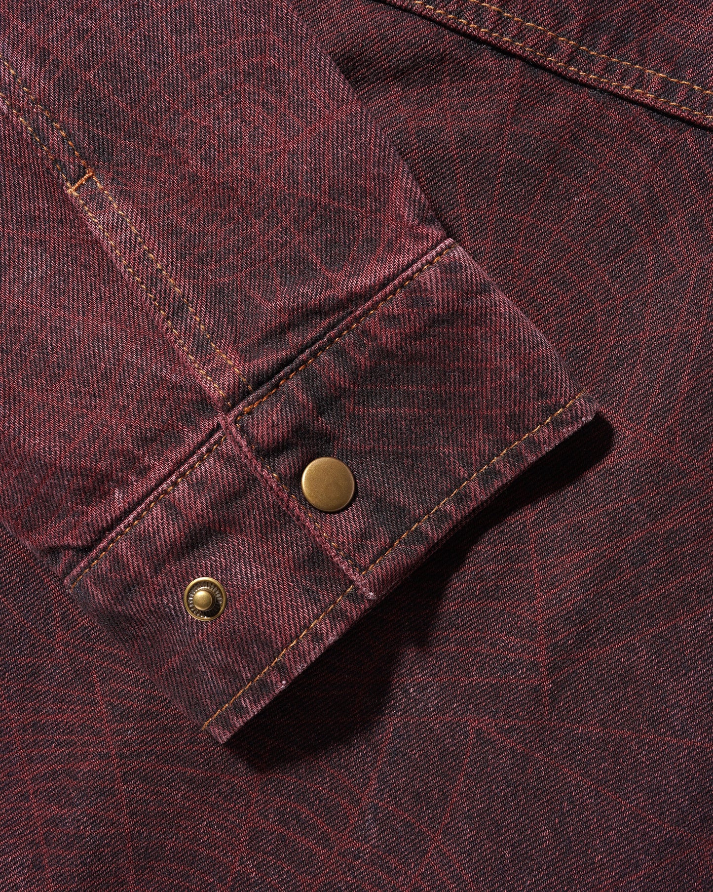 Overdye Web Denim Jacket - Brick