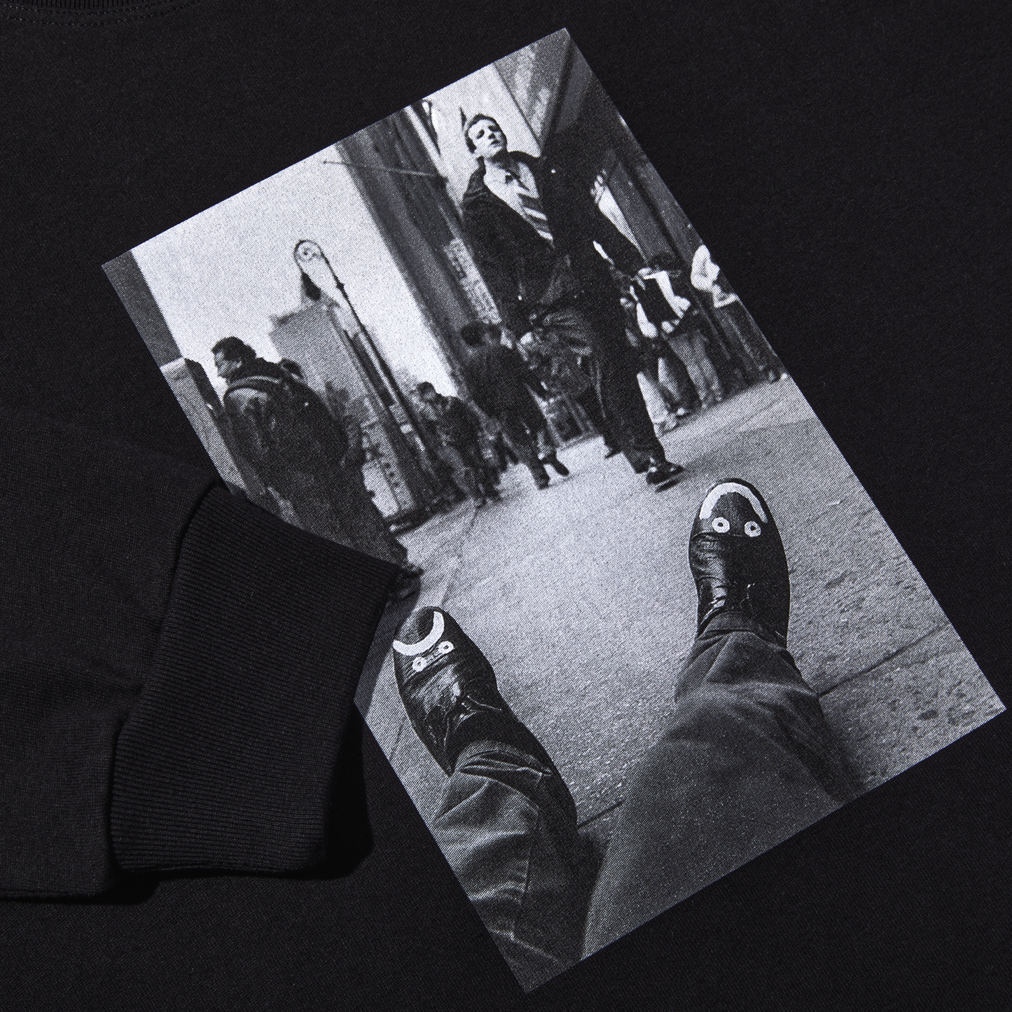 Happy Sad LS Tee - Black