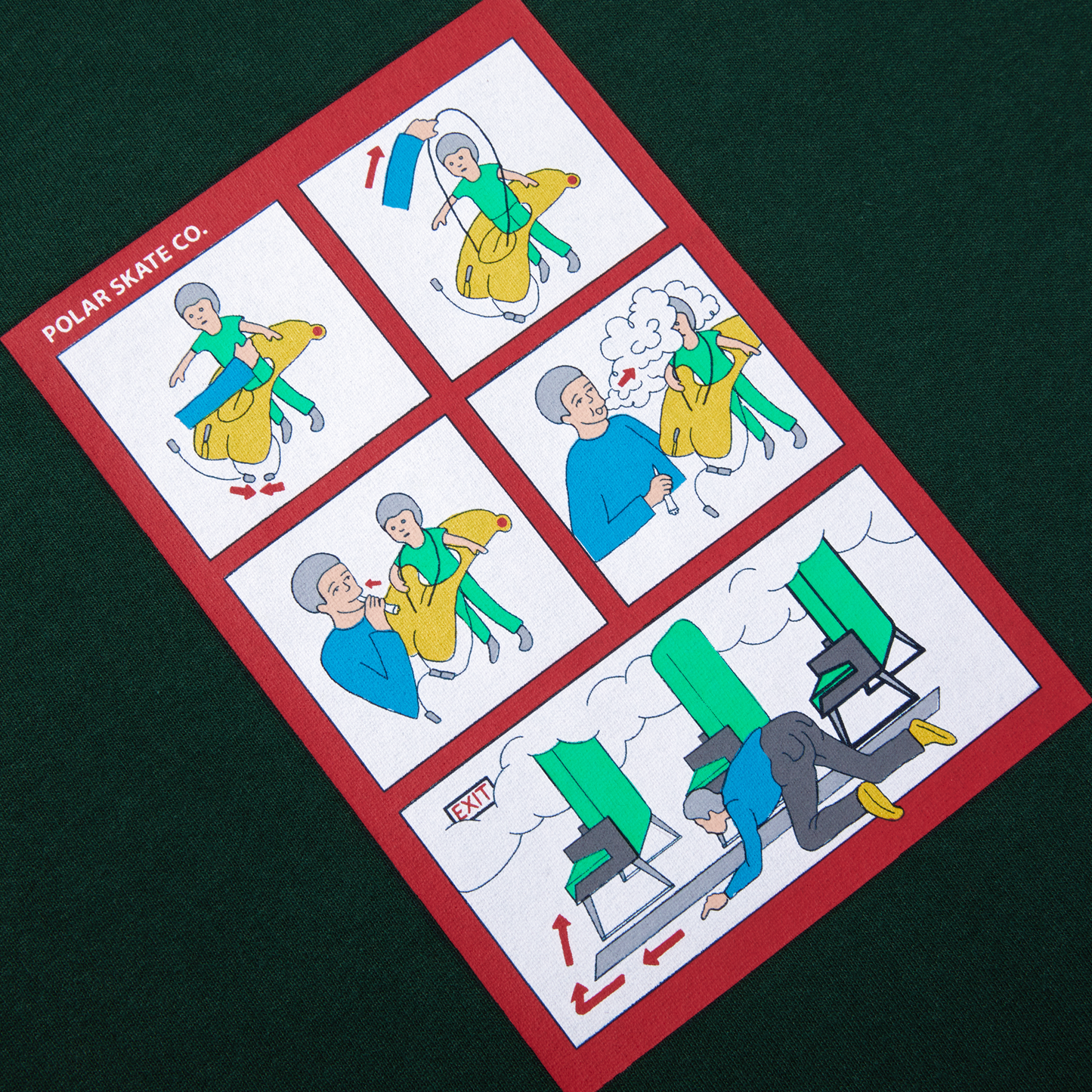 Safety on Board Tee - Dark Green