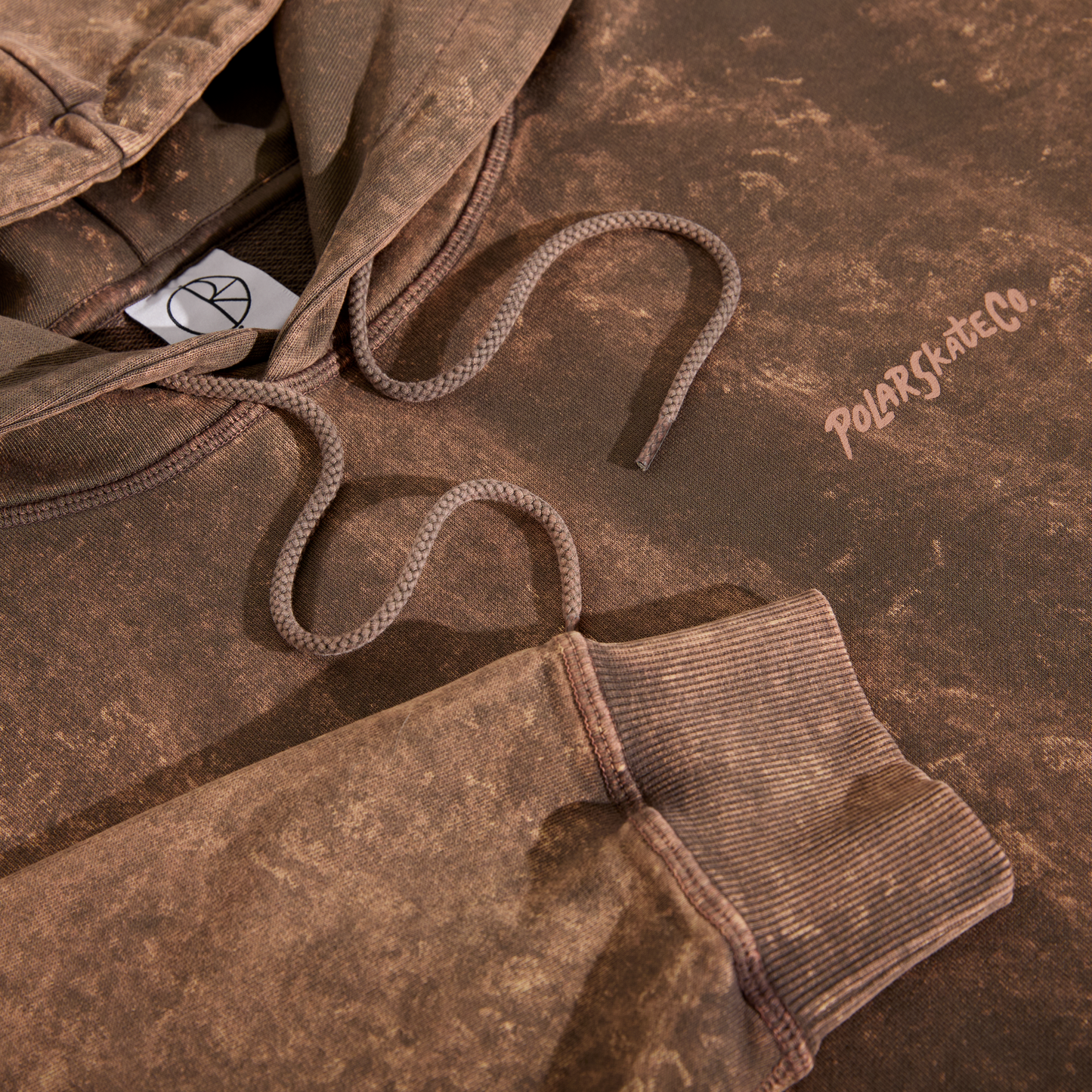 Frank Surf Logo Acid Hoodie - Brown