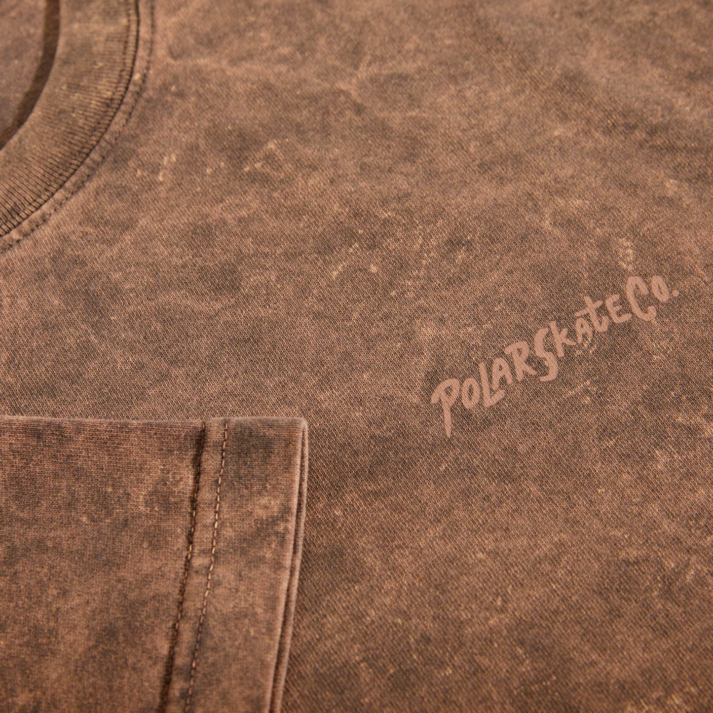 Surf Logo Acid Tee - Brown