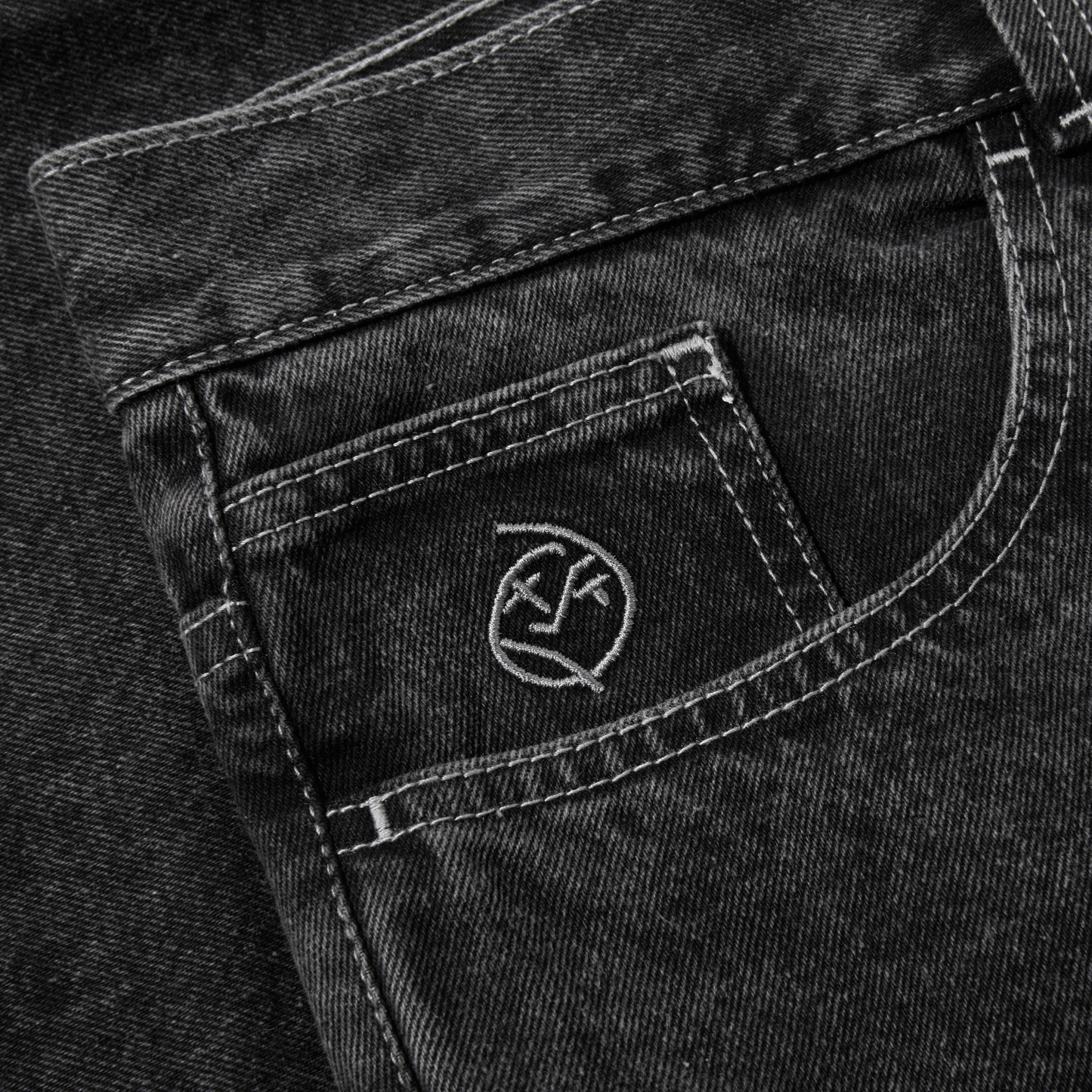 Calções Big Boy Jeans - Preto Prateado