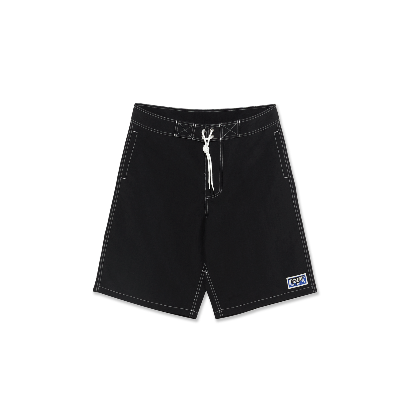 Polar Skate Co. Spiral Surf Swim Shorts Black Cybercafe Skateshop