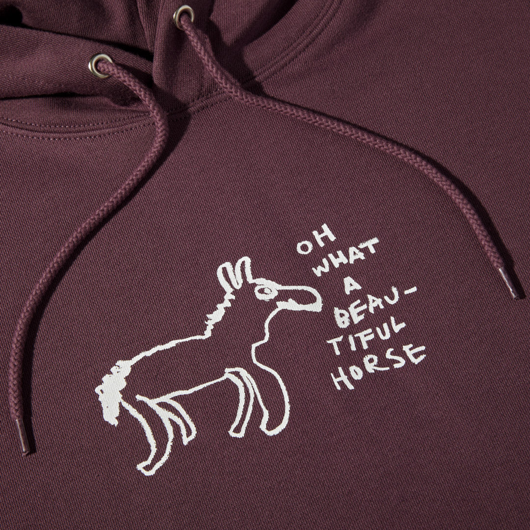 Beautiful Horses Dave Hoodie - Plum
