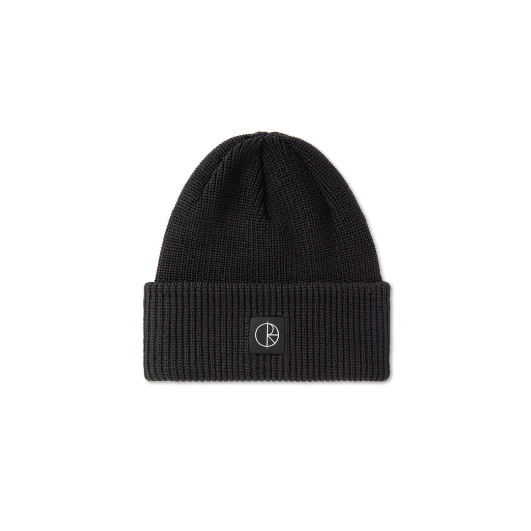 Merino Lines Beanie - Black