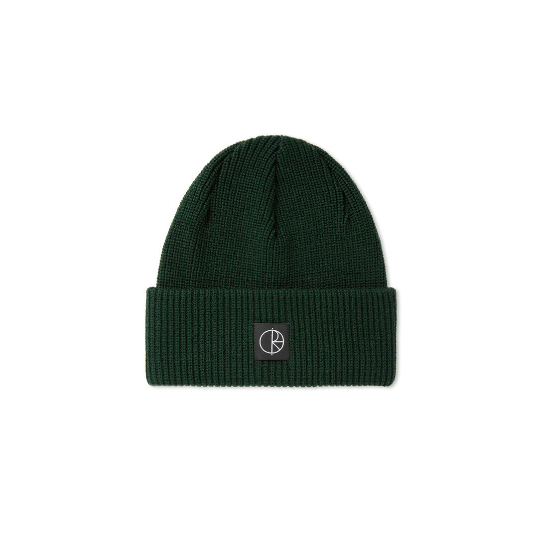 Merino Lines Beanie - Dark Green