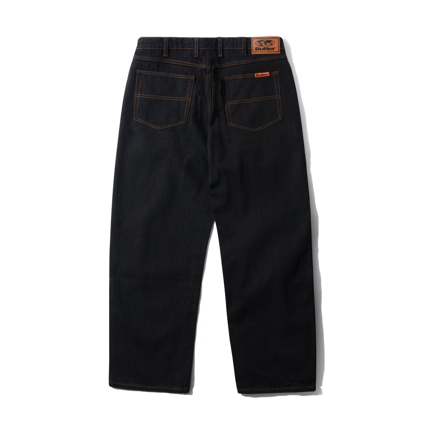 Relaxed Denim Jeans - Washed Black